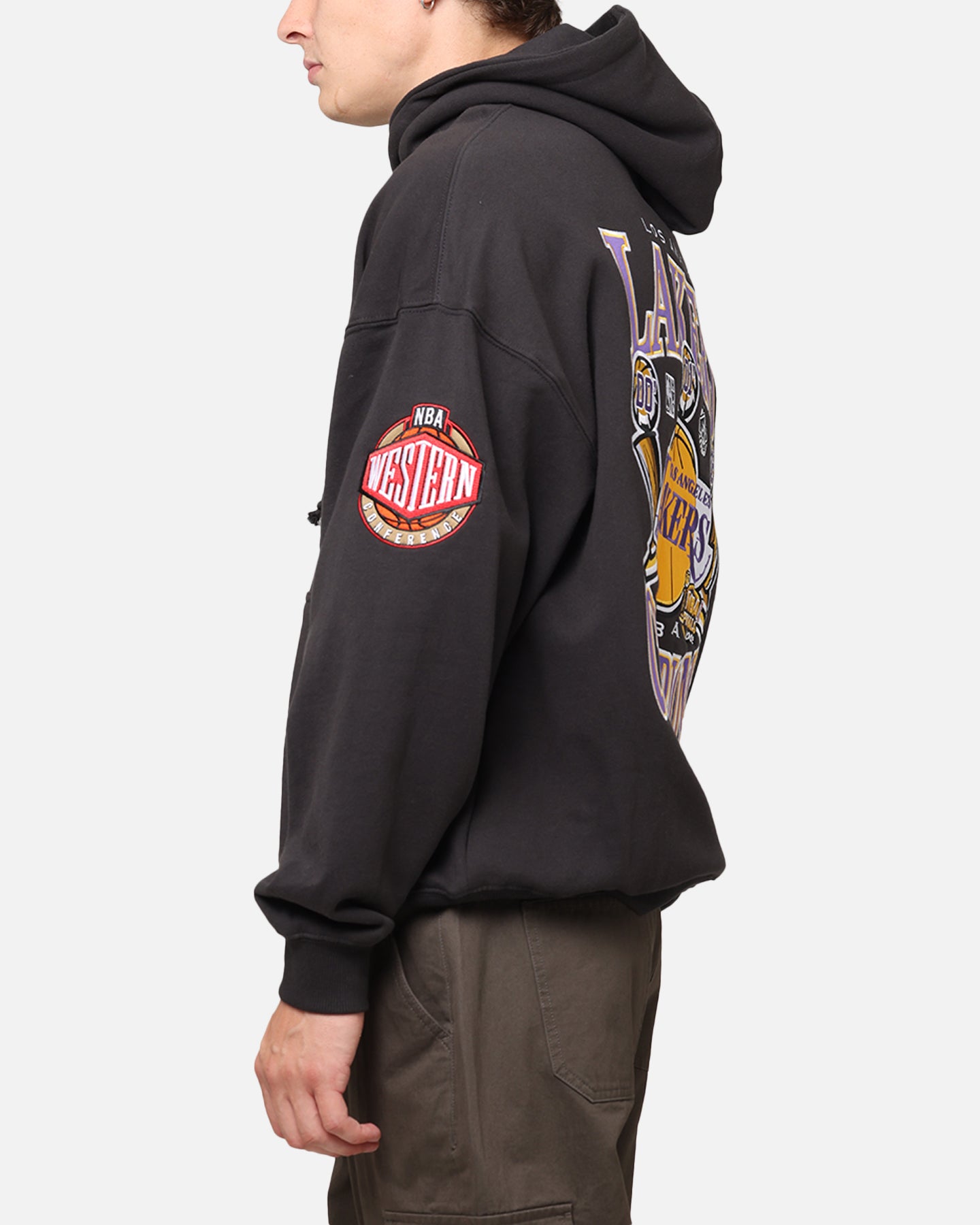 Mitchell & Ness Los Angeles Lakers Pinnacle Hoodie Faded Black、mySite、zt4zffjzw