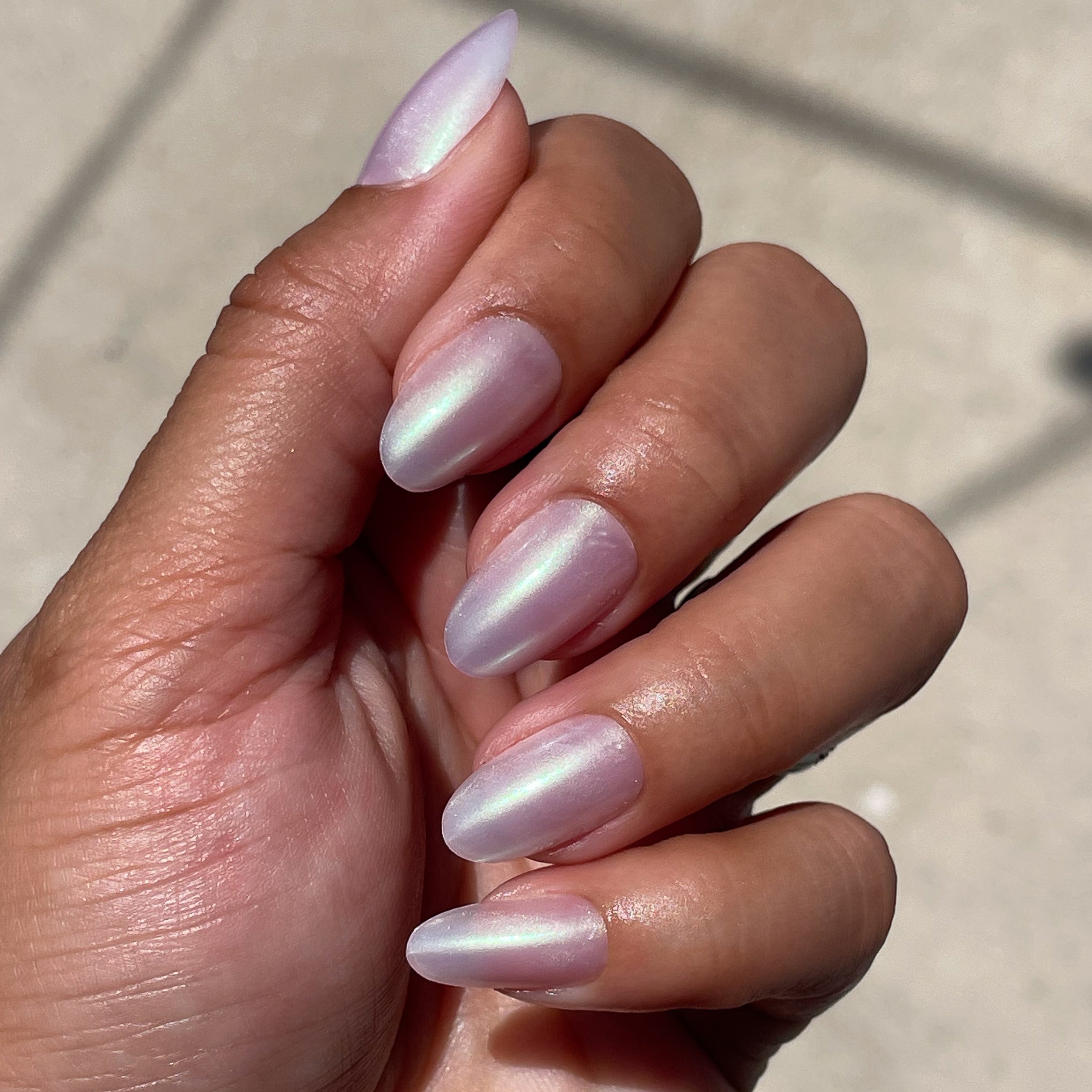 Purple Puka - Press-On | Medium | Oval、mySite、solidvoid