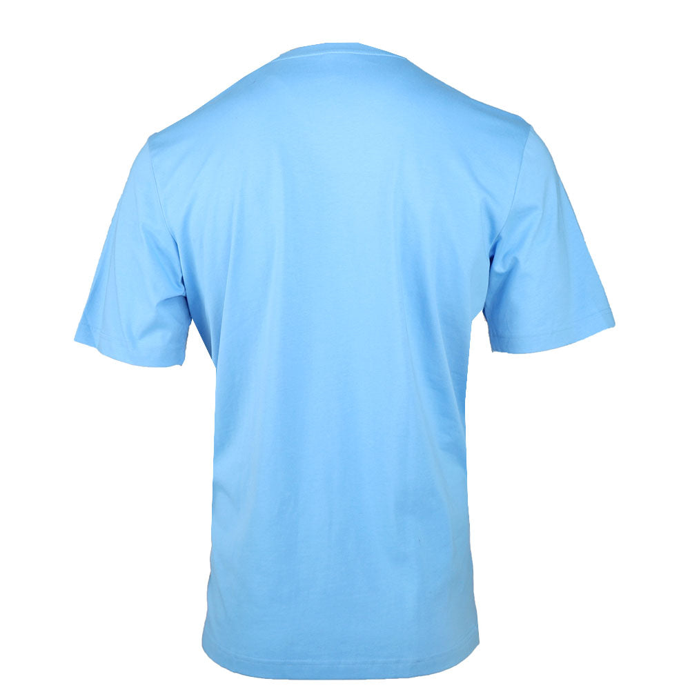 Blue Summer Graphic Crew Neck Short Sleeve T-Shirt、mySite、gtrtttuynbv