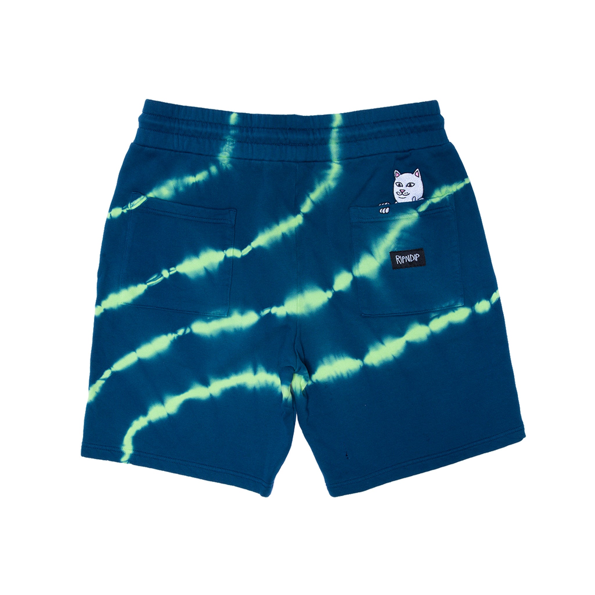  Super Sanerm Sweatshorts (Navy/Neon Green Dye)、mySite、merchandisen