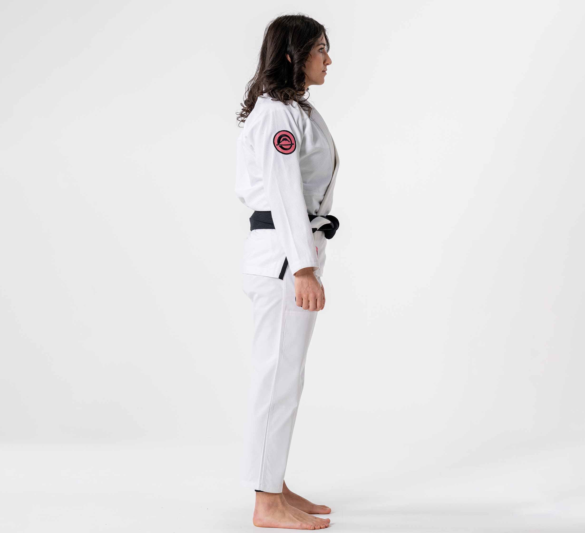 Womens Flow-Tech BJJ Gi White/Pink/Teal、mySite、gigharbornorthrealestate