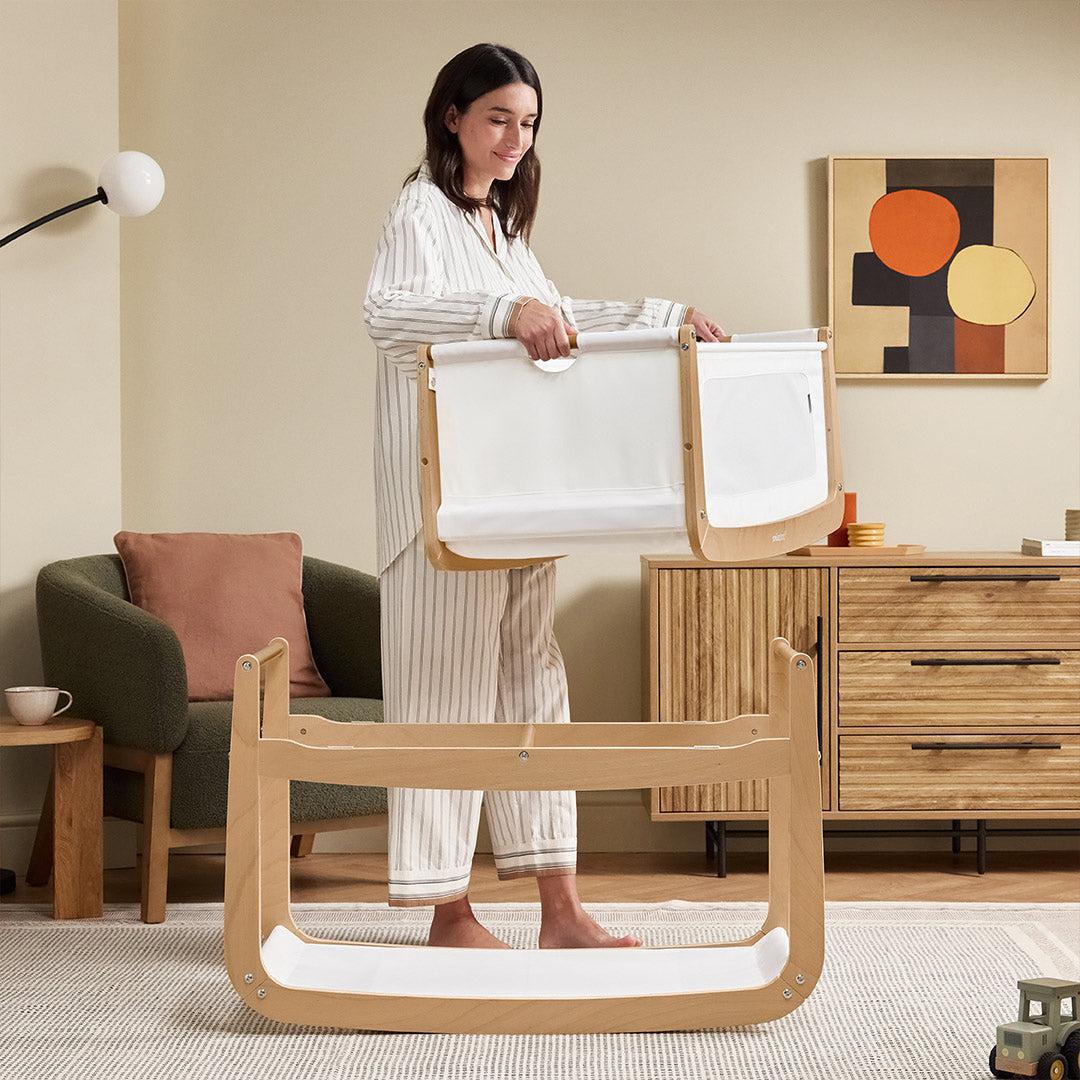  SnuzPod 5 Bedside Crib - Natural、mySite、merchandisen
