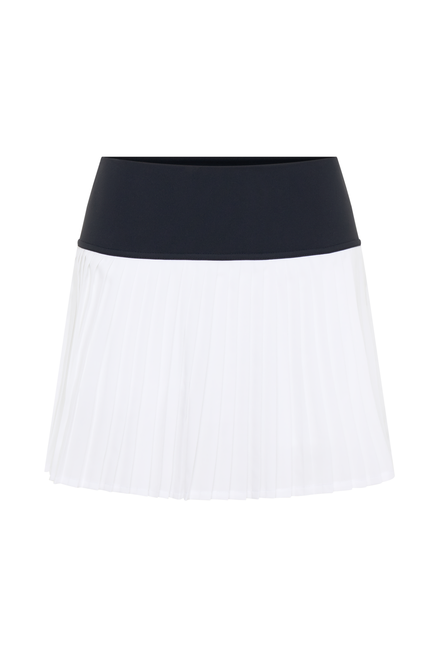 Denver Pleated Active Mini Skirt - Black/White、mySite、solidvoid