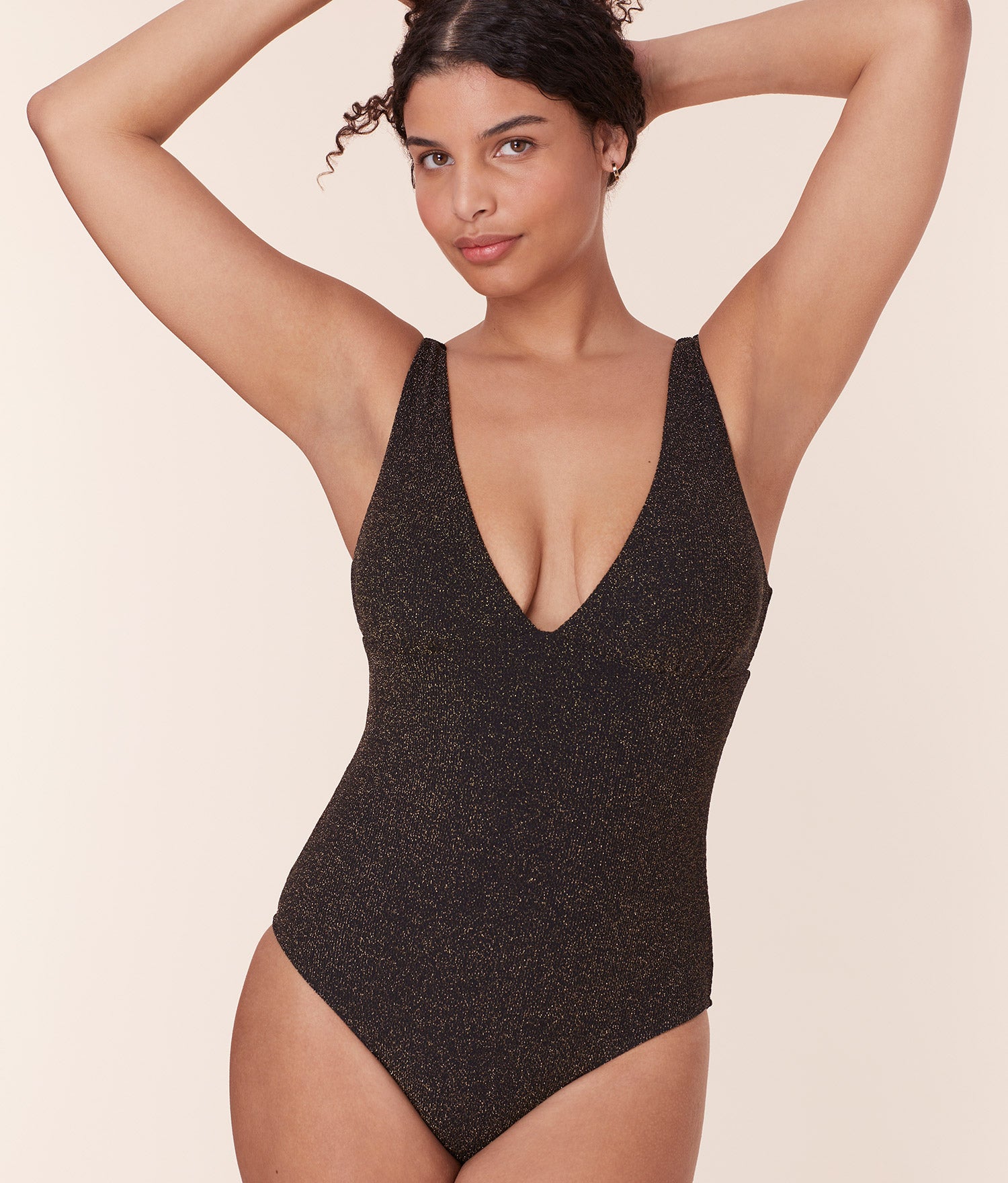  The Augustine One Piece - Lurex Rib - Black - Long Torso、mySite、ashleygrahame