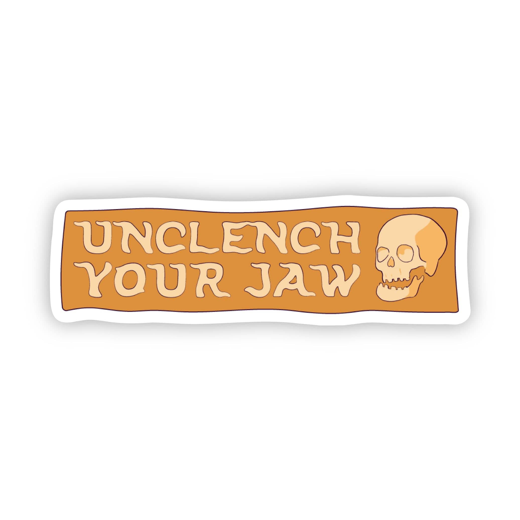  Unclench Your Jaw Skull Sticker、mySite、elrpsem3k