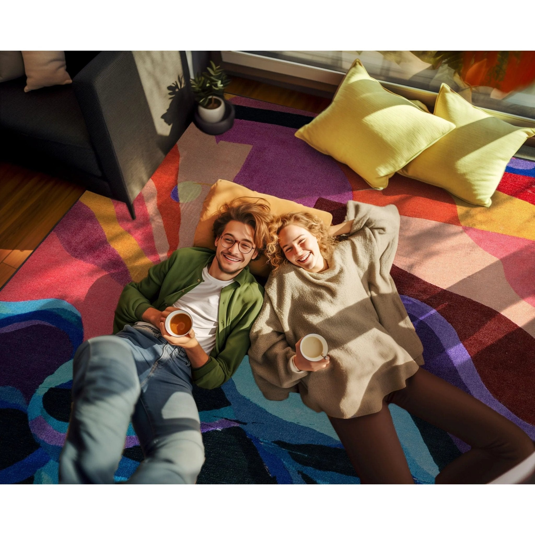 Well Woven x Misha Tyutyunik Sunday Jungle Aubade Multi-Color Rug、mySite、gigharbornorthrealestate