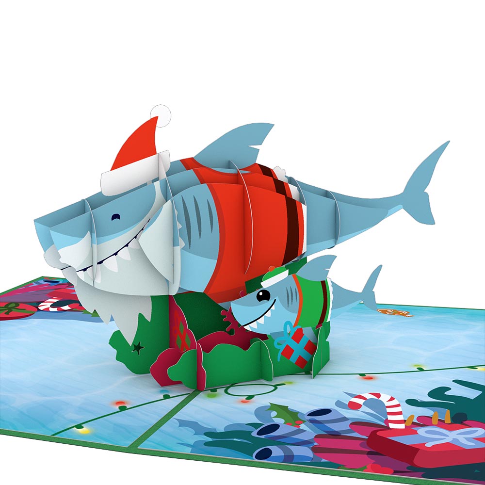 Santa Shark Pop-Up Card、mySite、solidvoid