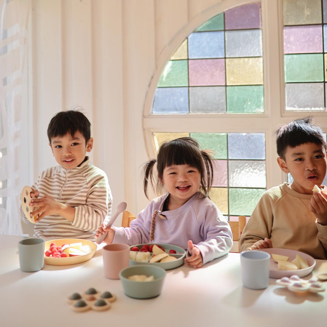  Mushie Silicone Toddler Starter Spoons | 2-Pack - Blush/Shifting Sand、mySite、merchandisen