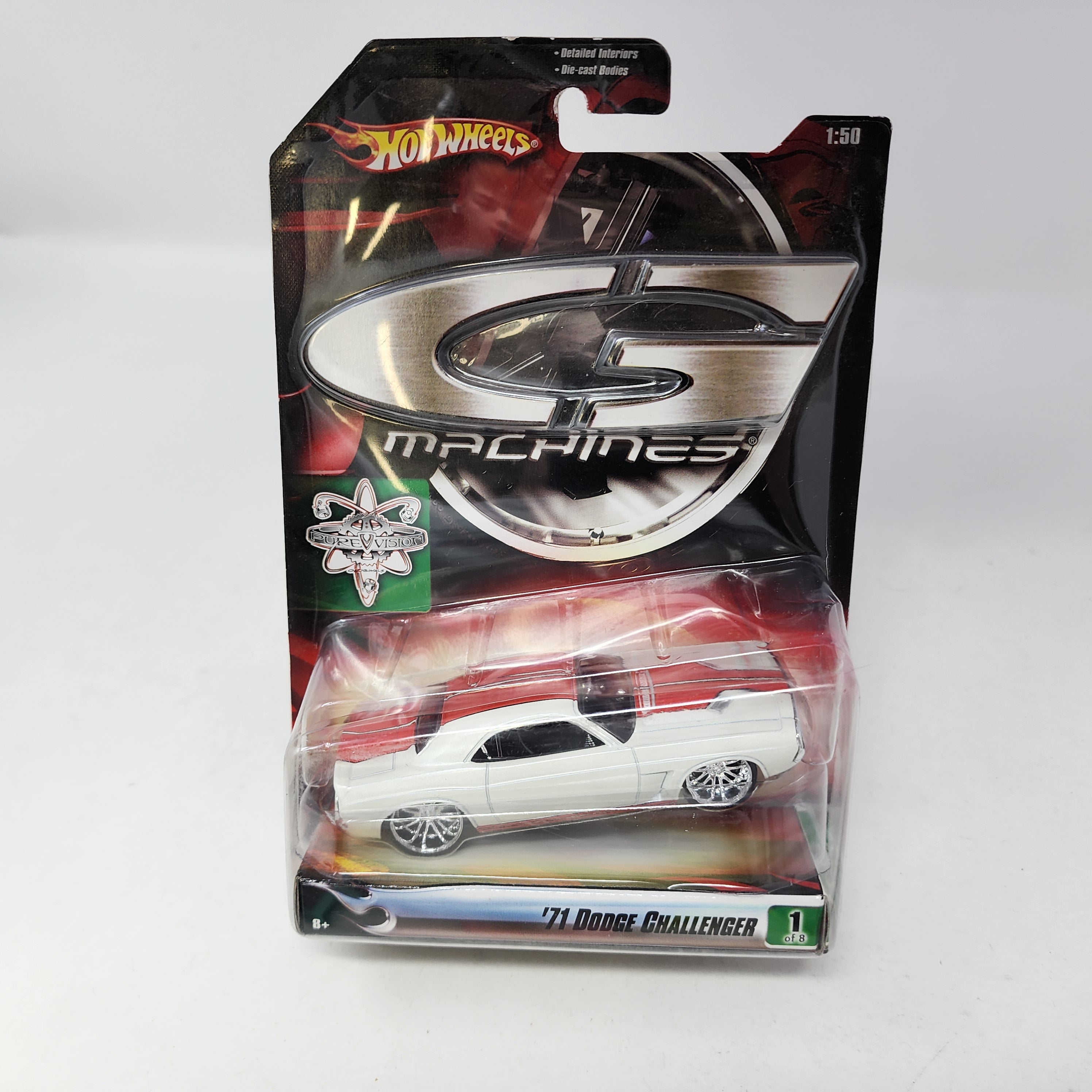 '71 Dodge Challenger * White * Hot Wheels G Machines * 1:50 Scale、mySite、hgirdovlk