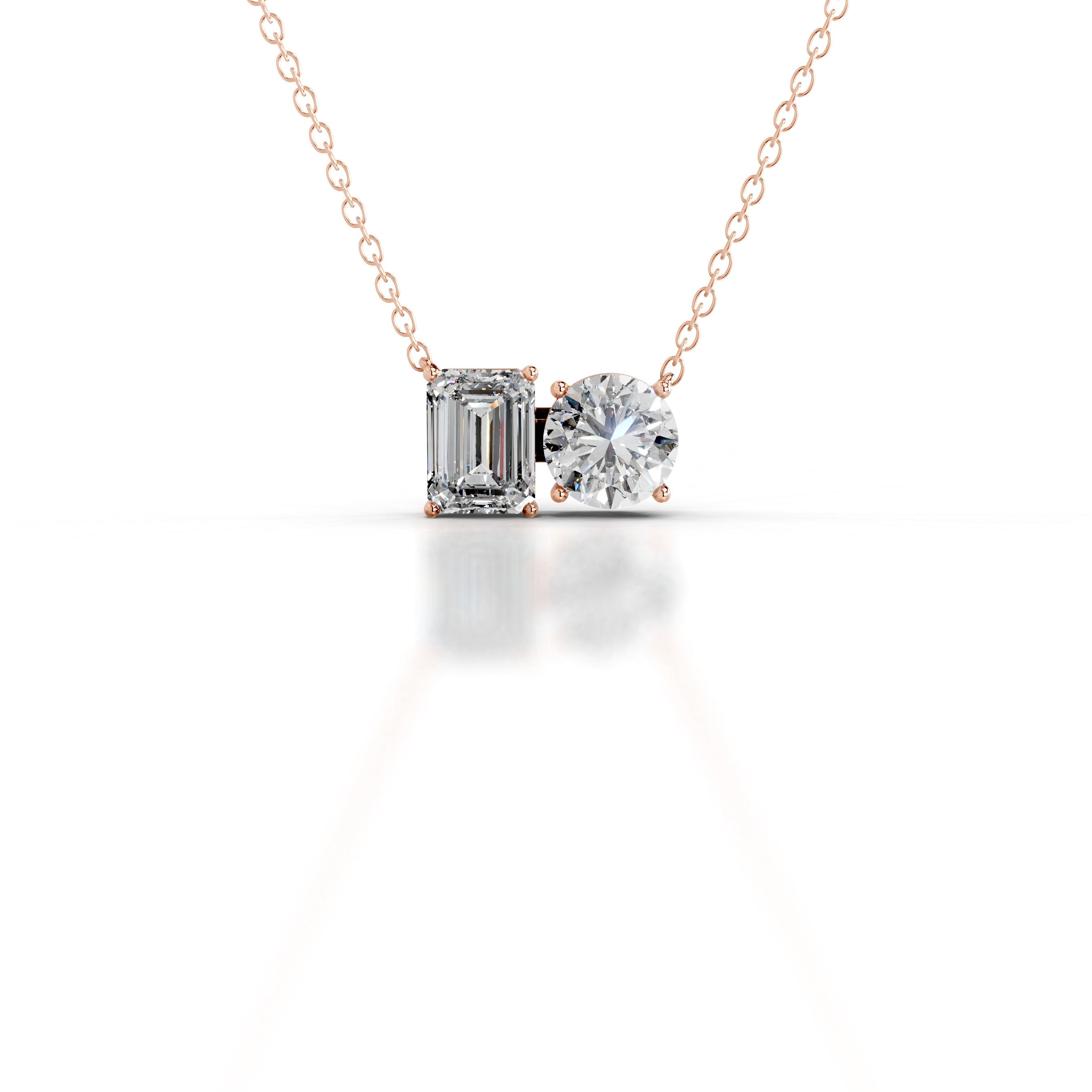 Petit Sloane Lab Grown Diamond Pendant - 14K Rose Gold、mySite、hinf8tx79