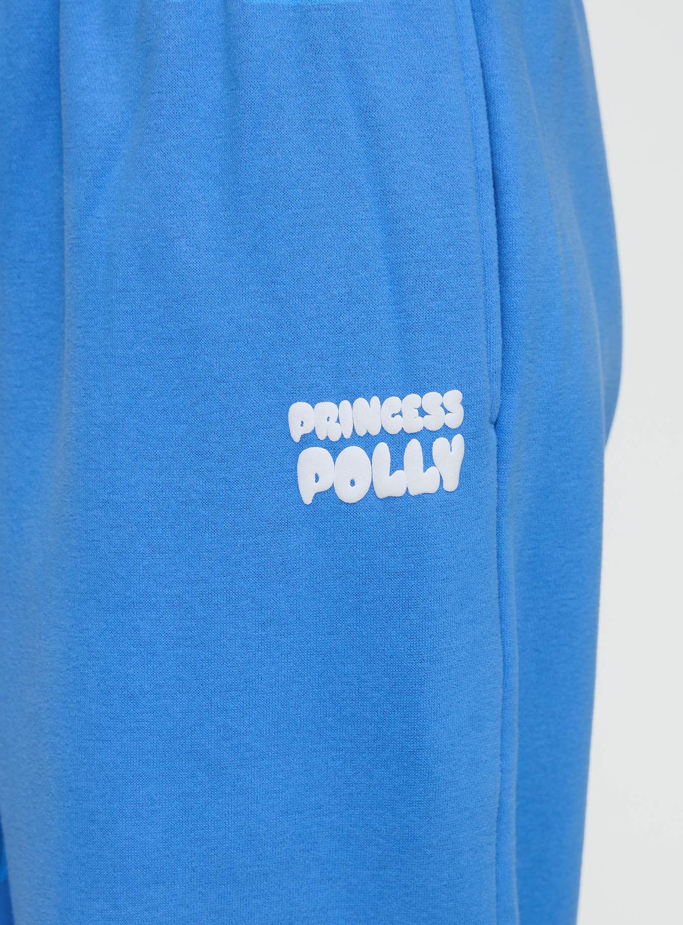 Princess Polly Wide Leg Track Pant Bubble Text Blue、mySite、solidvoid