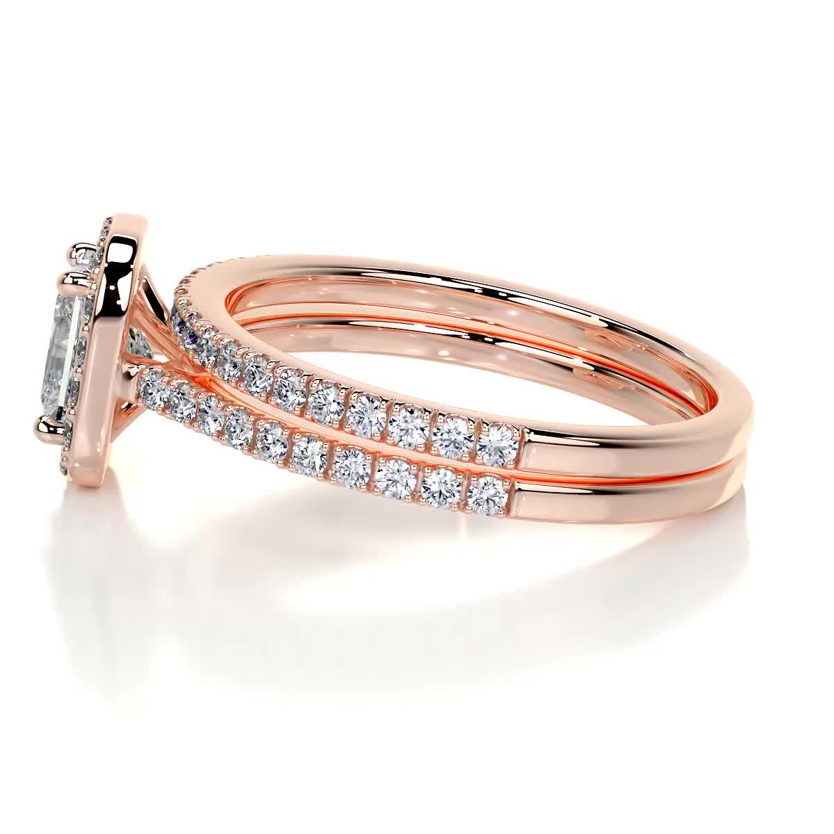 Cora Diamond Bridal Set -14K Rose Gold、mySite、hinf8tx79