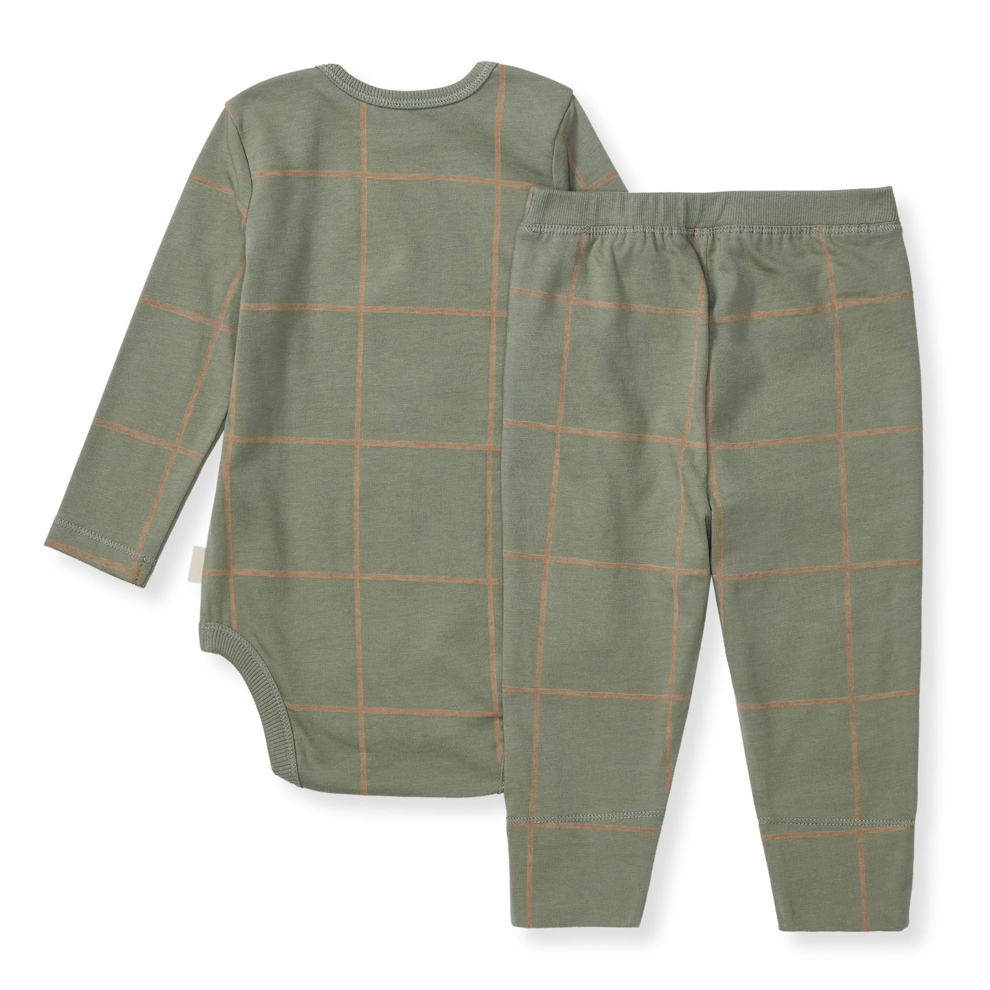 Swiss Check Neutral Bodysuit & Pant Set、mySite、g9winljtr