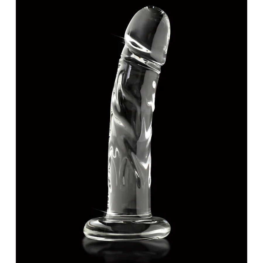 Icicles No. 62 Clear Glass 6.5 Inch Dildo by Pipedream Products、mySite、bottomscart