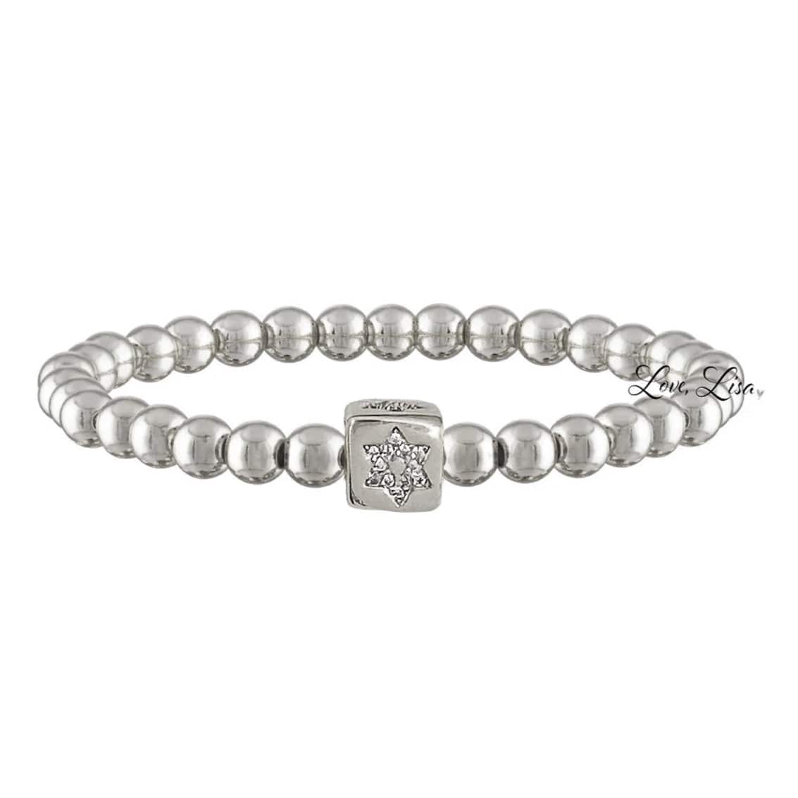 Silver or Gold Emily Luxe Bracelet - Star of David or Chai、mySite、topwebapps