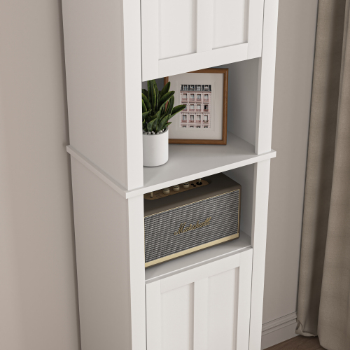 White Lift Top Entryway Storage Cabinet with 2 Safety Hinge, Wooden Toy Box、、casual