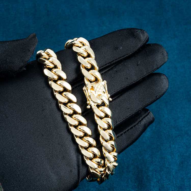 12MM Miami Cuban Link Chain 14K Gold、mySite、hinf8tx79