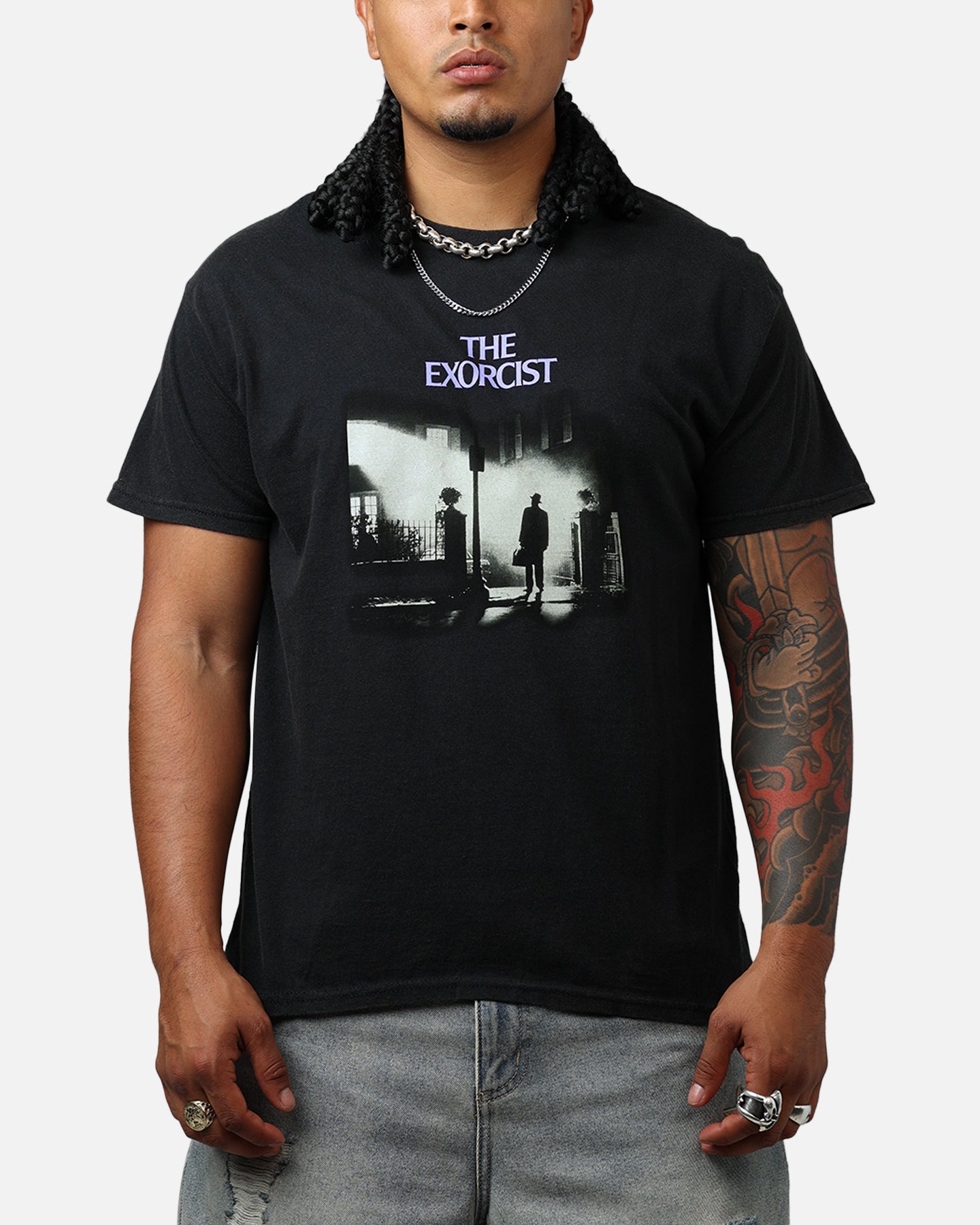 American Thrift X The Exorcist Exorcist Poster T-Shirt Black Wash、mySite、zt4zffjzw