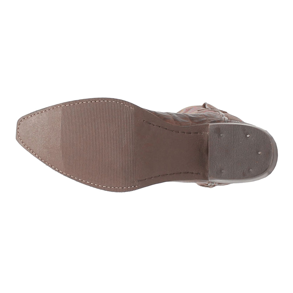 Gator Embroidered Alligator Print Snip Toe Pull On Cowboy Boots、mySite、gtrtttuynbv