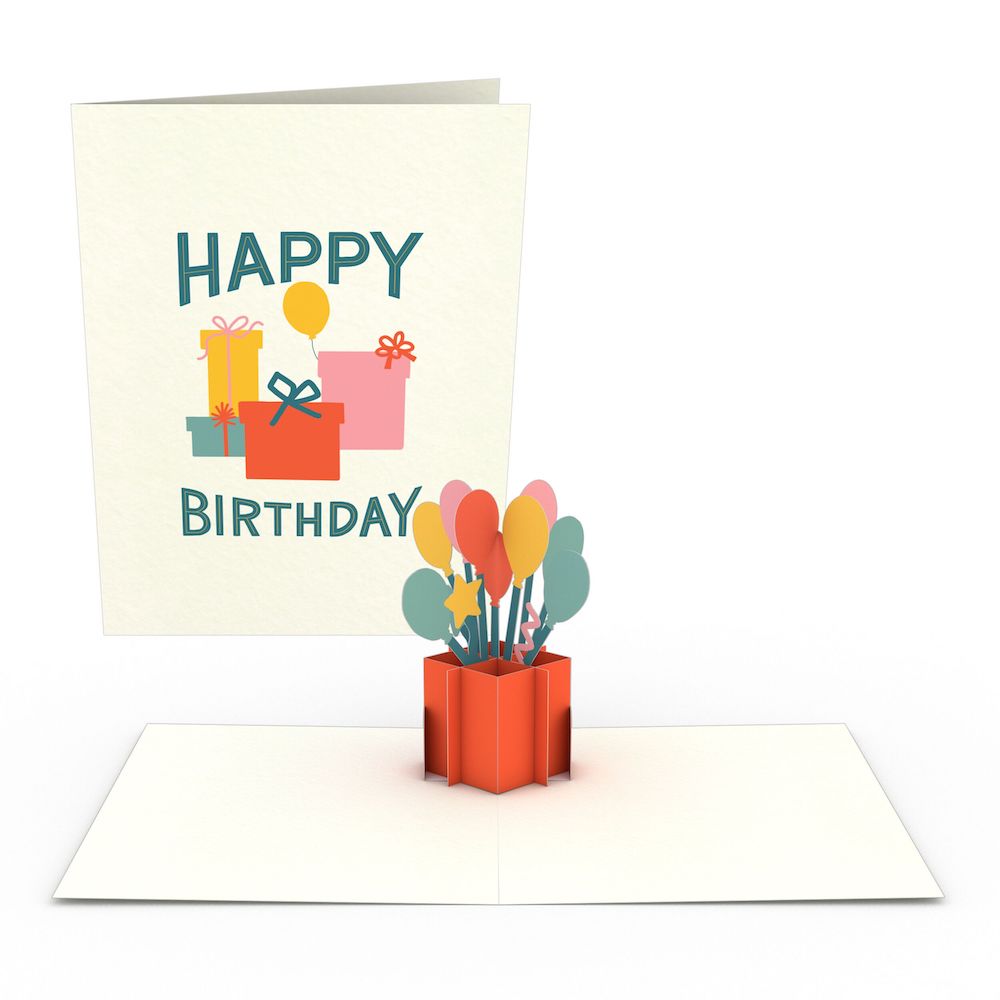 Whimsical Birthday Notecards (Assorted 4-Pack)、mySite、solidvoid