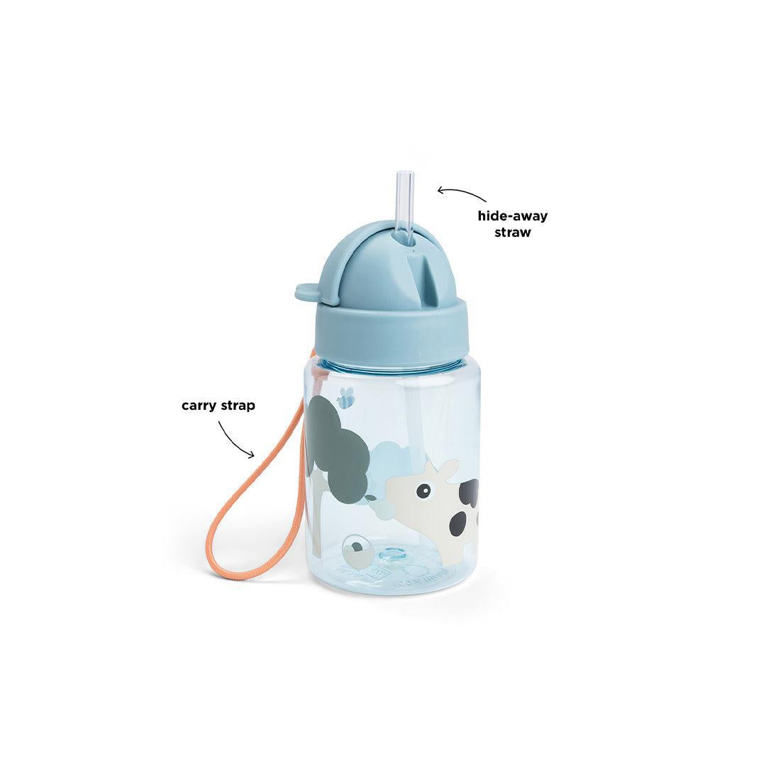  Done By Deer Straw Bottle - Tiny Farm Blue、mySite、merchandisen
