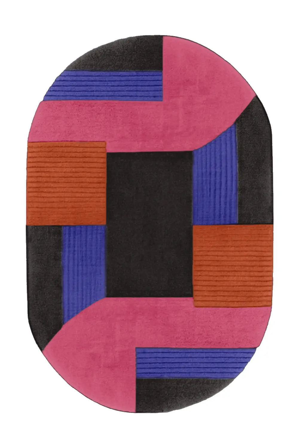 Customizable Mosaic Oval Tufted Rug、mySite、gigharbornorthrealestate