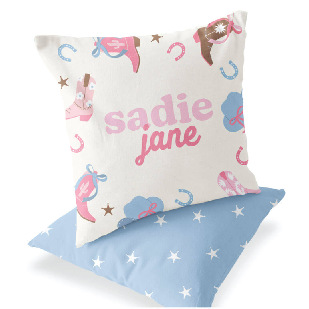  Boot Scootin' Personalized Accent Pillow、mySite、layawaytickets