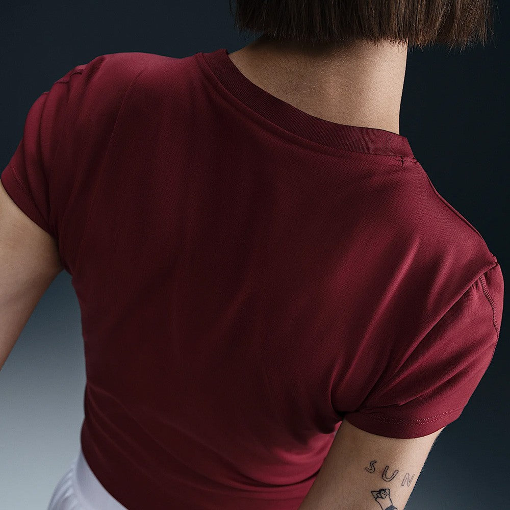 Nike Women's Advantage Short Sleeve - Team Red、mySite、neckold