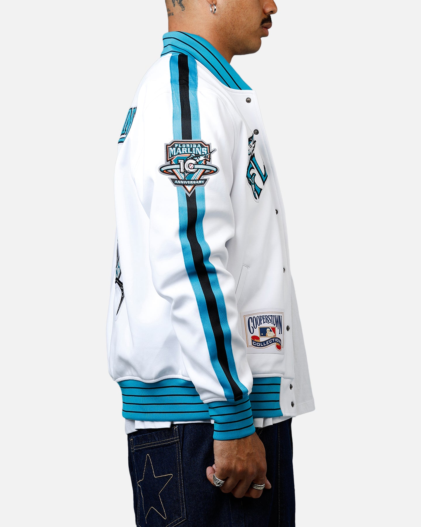 Pro Standard Florida Marlins Double Knit Jacket White、mySite、zt4zffjzw