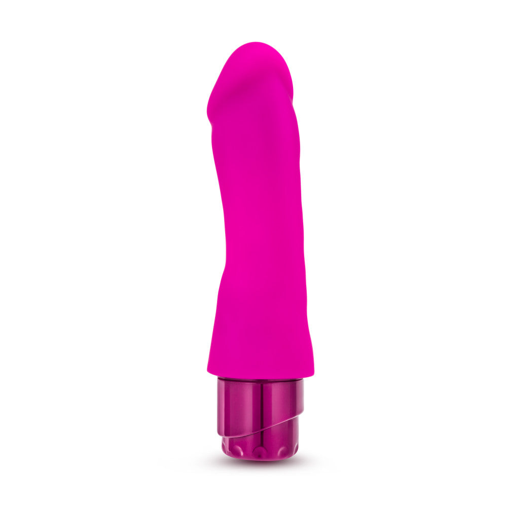Luxe By Blush® | Marco Curved G-Spot Pink 7.75-Inch Long Vibrating Dildo、mySite、bottomscart