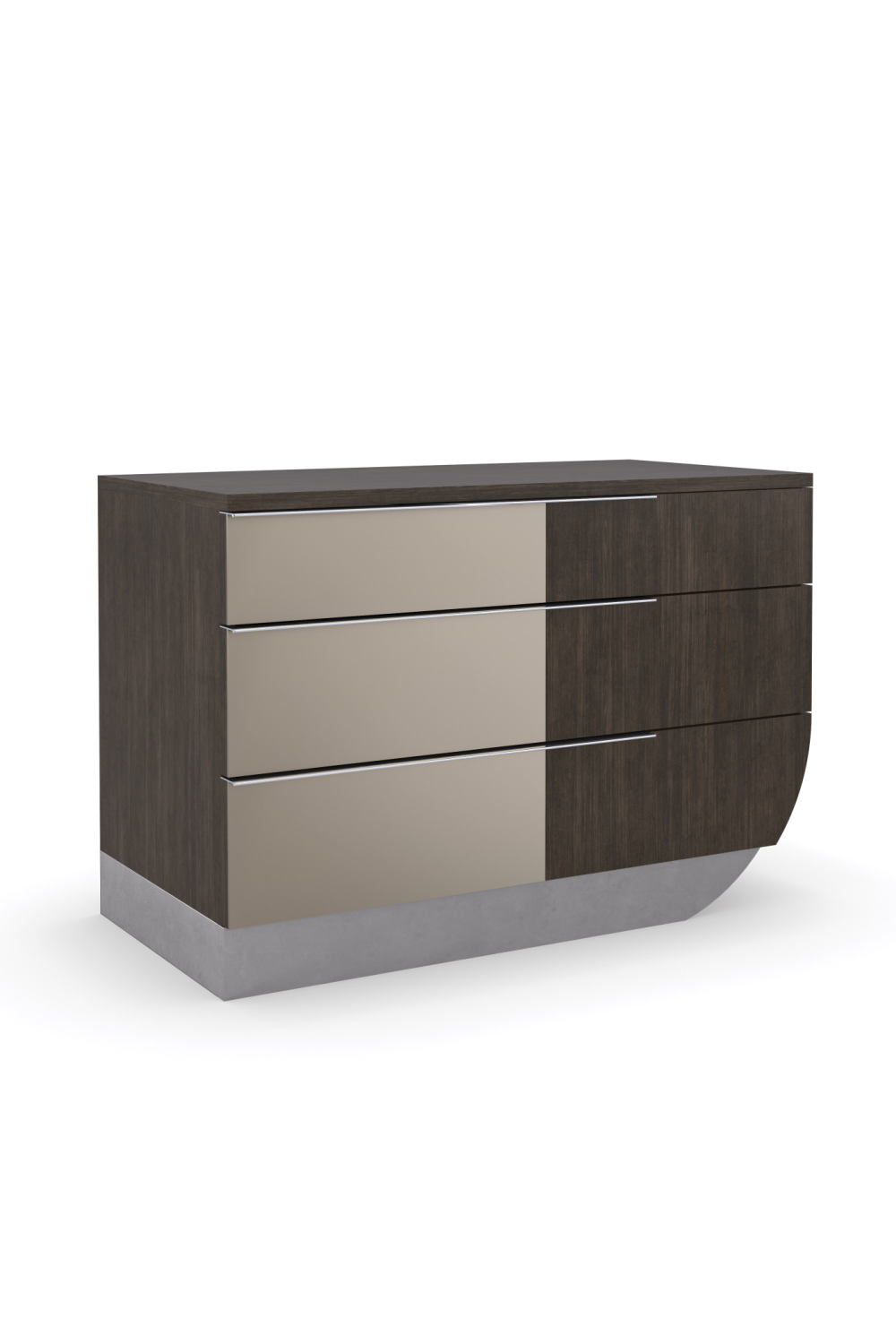 Bronze Mirror Modern Nightstand | Caracole La Moda、mySite、neckold