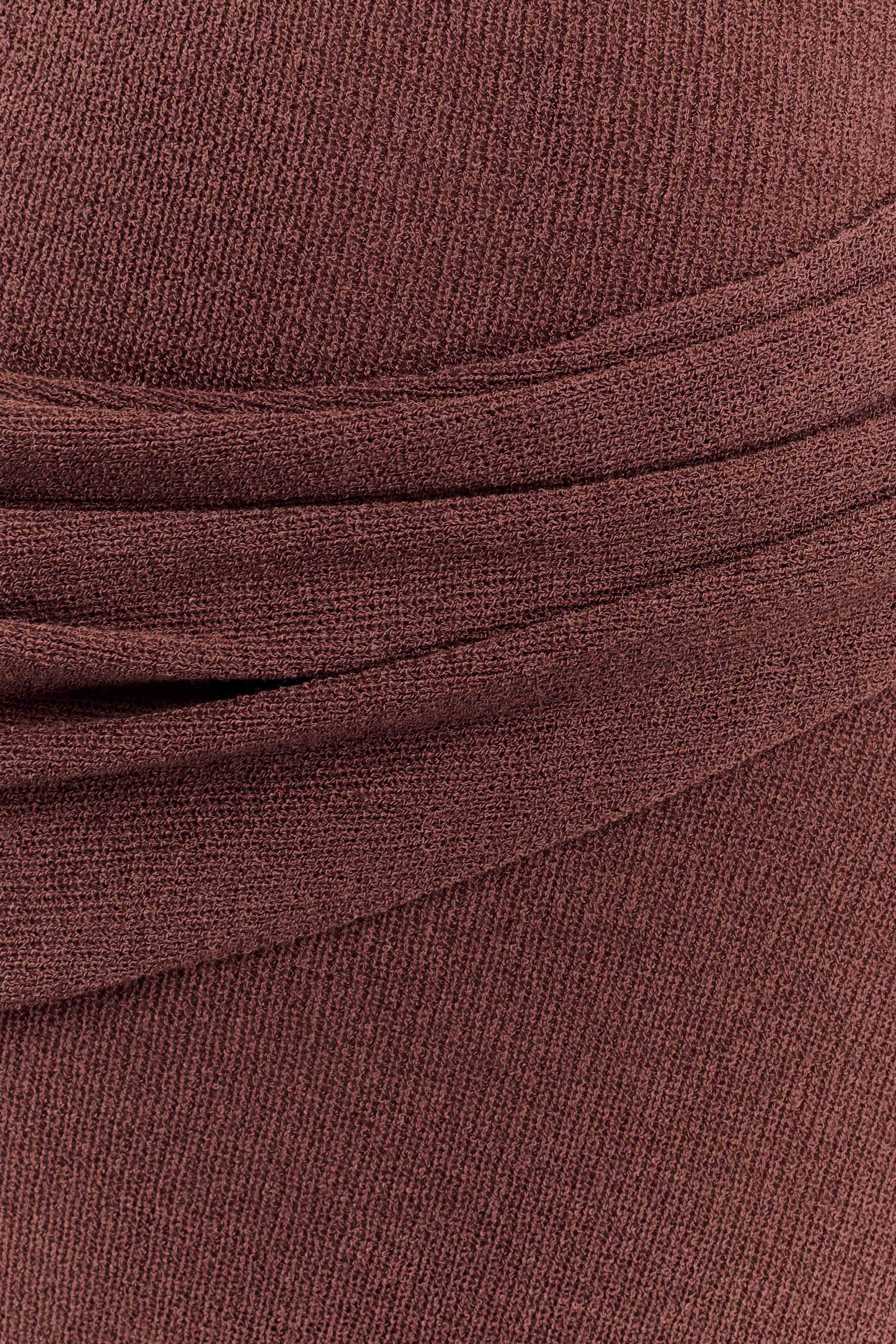 Alexius One Shoulder Knit Maxi Dress - Nutmeg、mySite、solidvoid