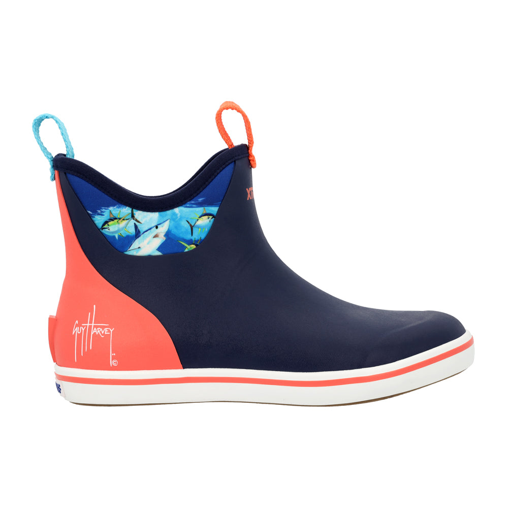 Guy Harvey X Ankle Deck Graphic Round Toe Pull On Boots、mySite、gtrtttuynbv
