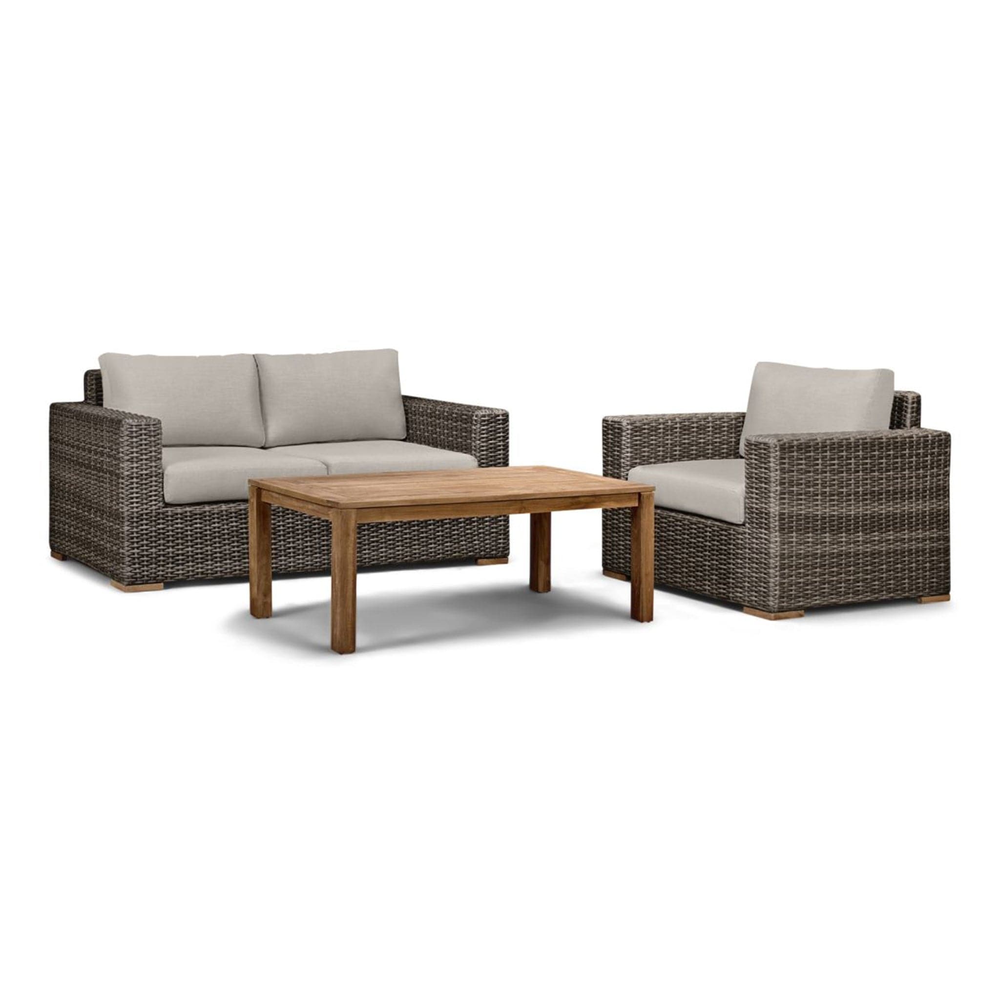 Dune Teak 3 Piece Loveseat Set、mySite、neckold
