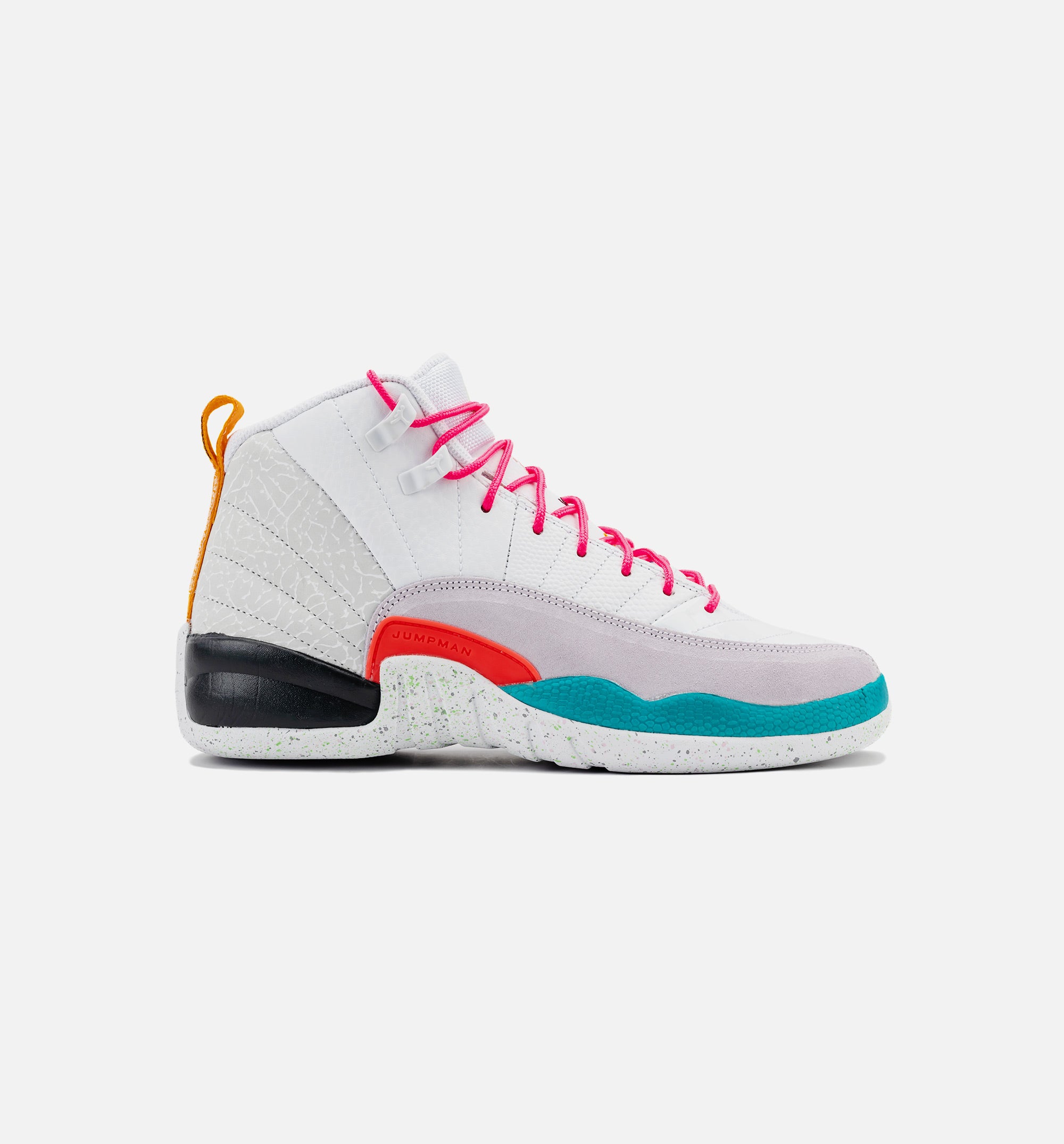 Air Jordan 12 Retro Grade School Lifestyle Shoe - White/Vapor Green/Photon Dust、mySite、dreamappss
