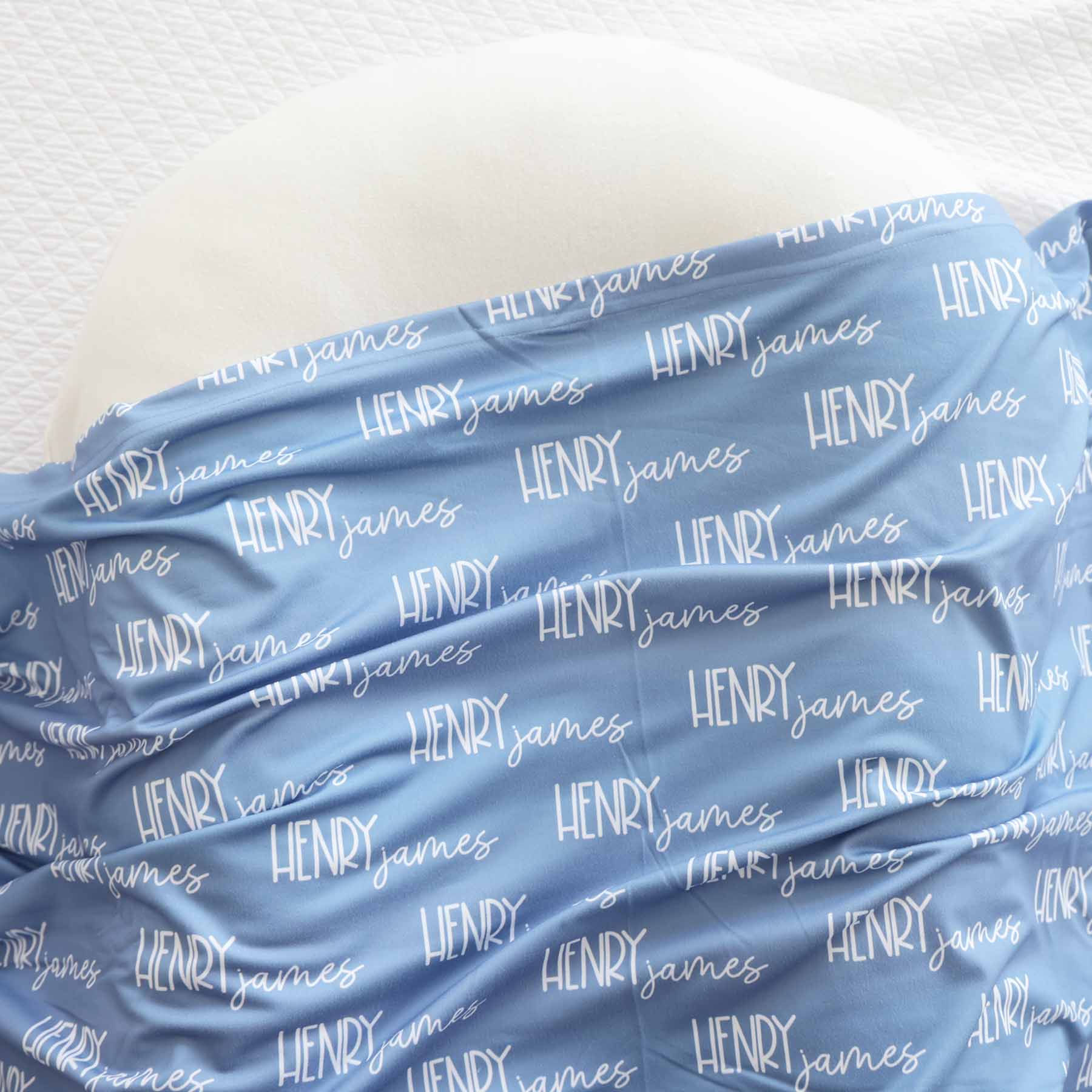  Personalized Baby Name Swaddle Blanket Font Duo | Best Selling Blues、mySite、layawaytickets