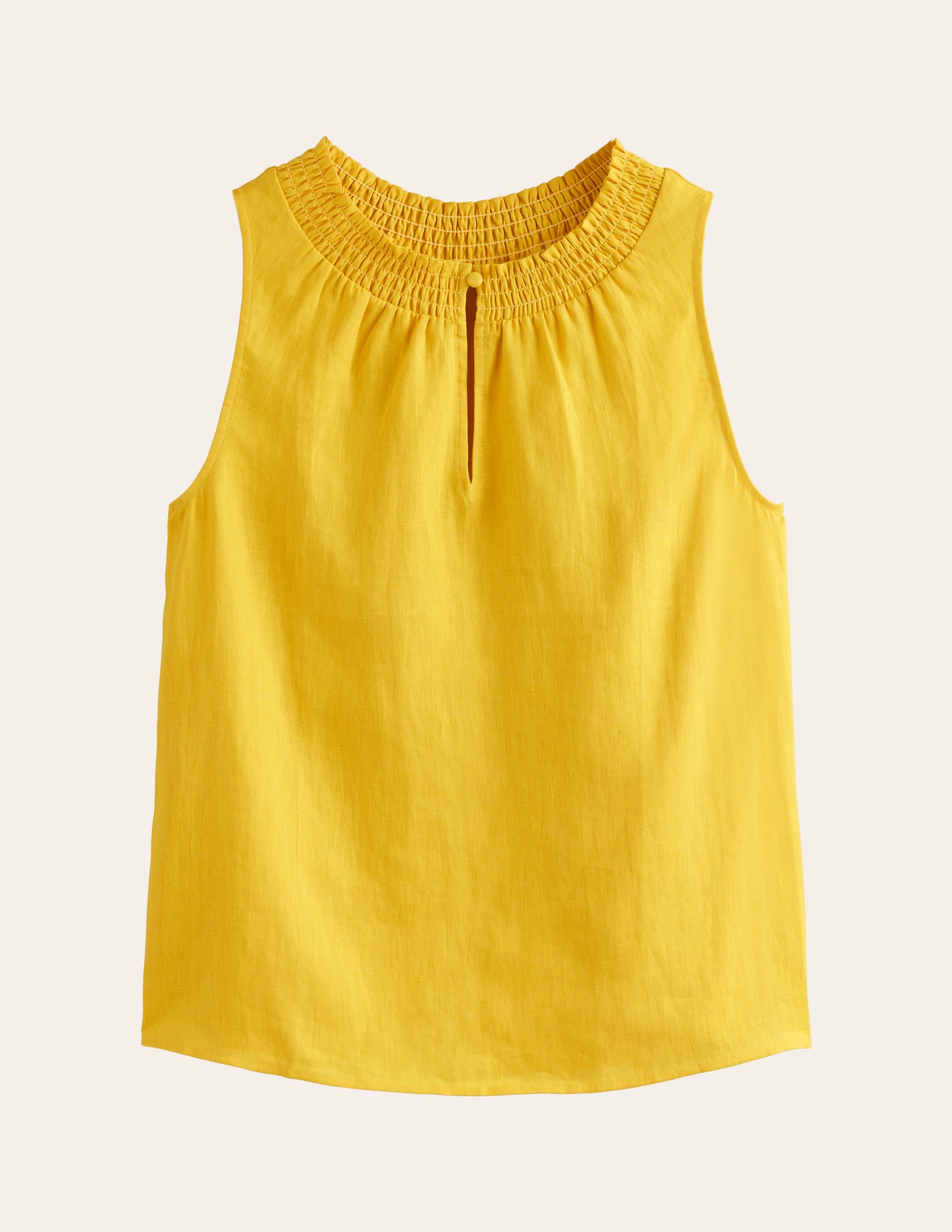  Georgia Linen Sleeveless Top-Pinapple、mySite、ashleygrahame