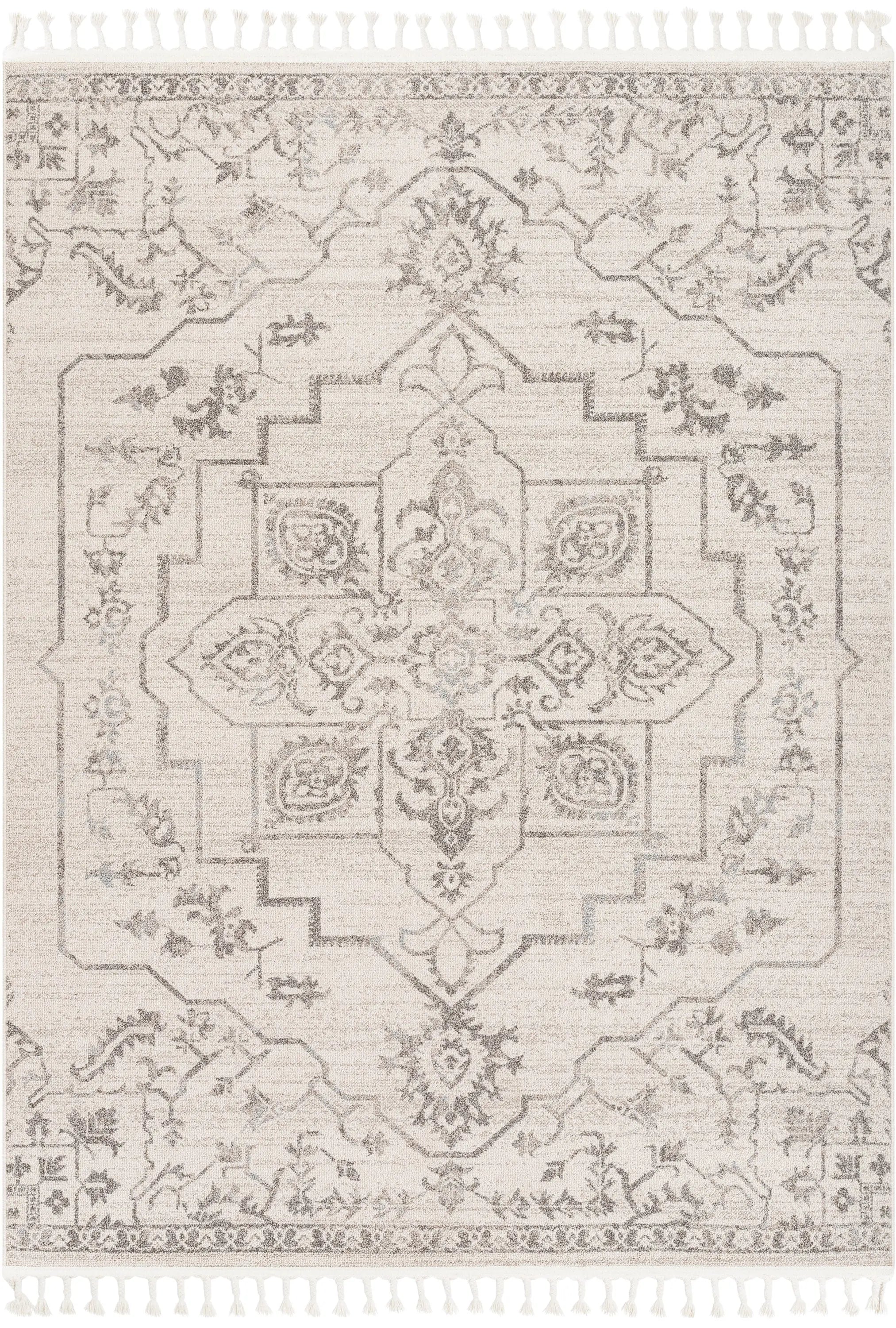 Valentina Oriental Medallion Brown Beige Kilim-Style 5'3 x 7'3 Rug、mySite、gigharbornorthrealestate