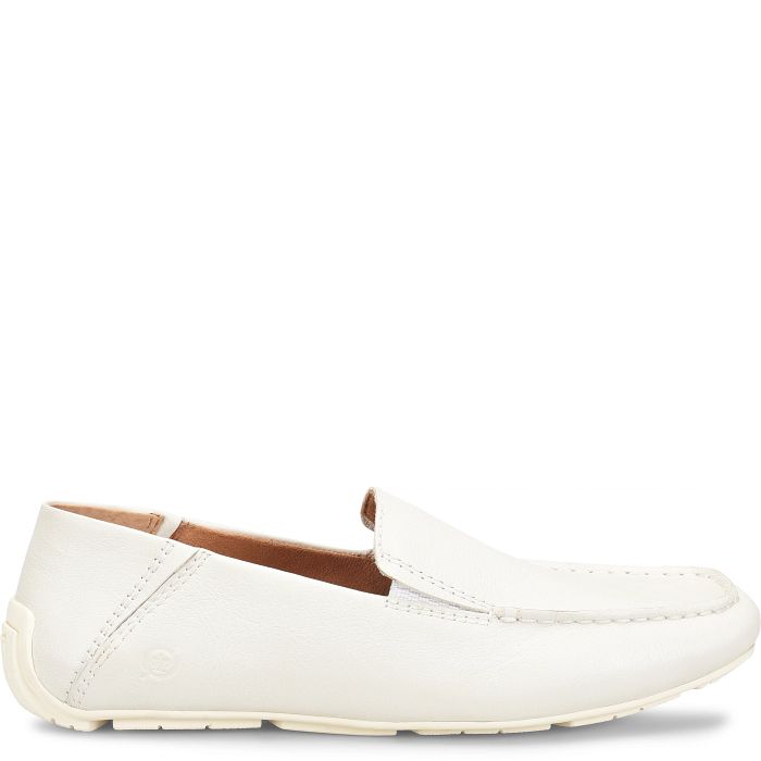  Born Men's Marcel Driving Moc - White (Sea Salt)、mySite、preschool7hills