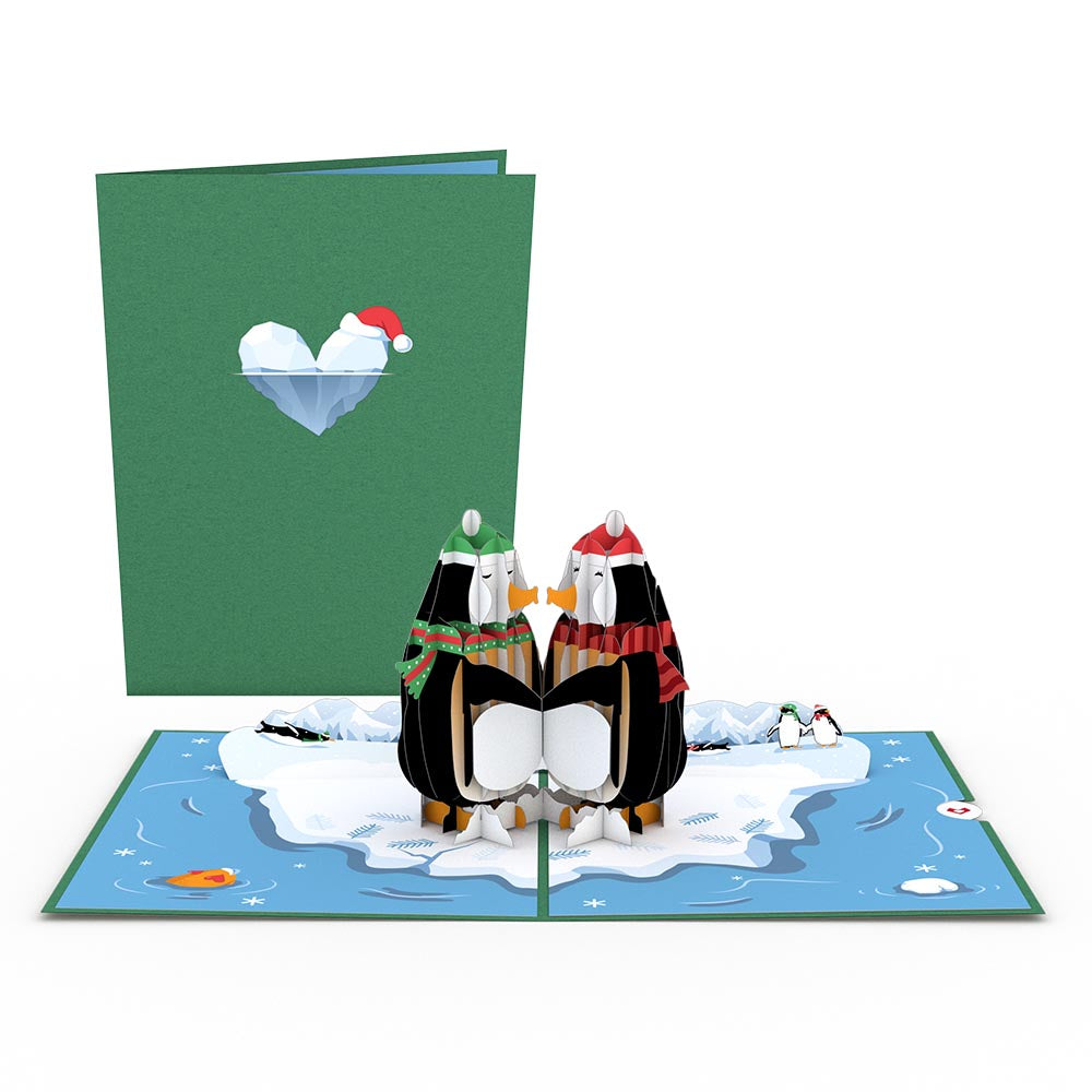 Holiday Penguins Pop-Up Card、mySite、solidvoid