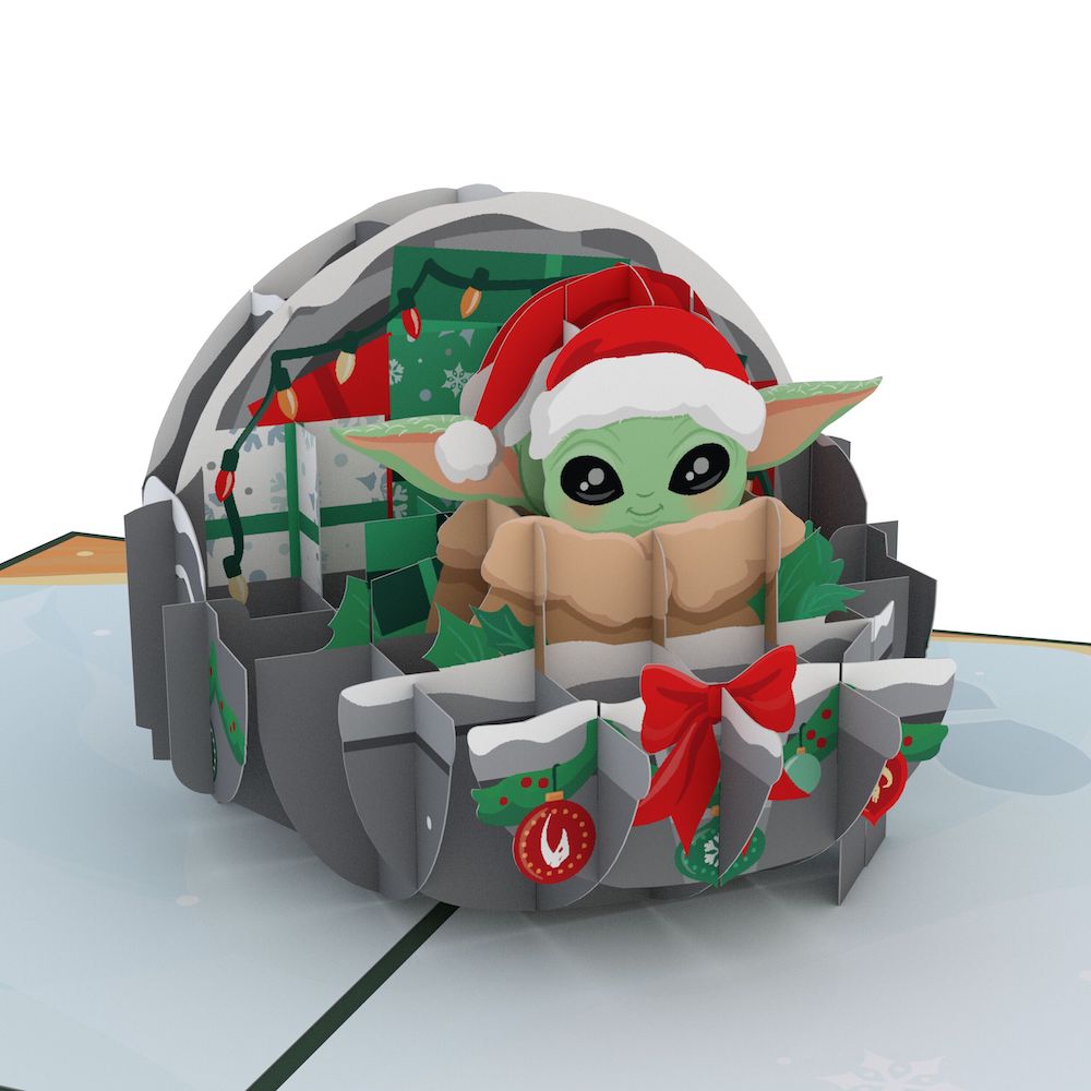 Star Wars™ The Mandalorian™ Grogu™ Happy Holidays Pop-Up Card、mySite、solidvoid