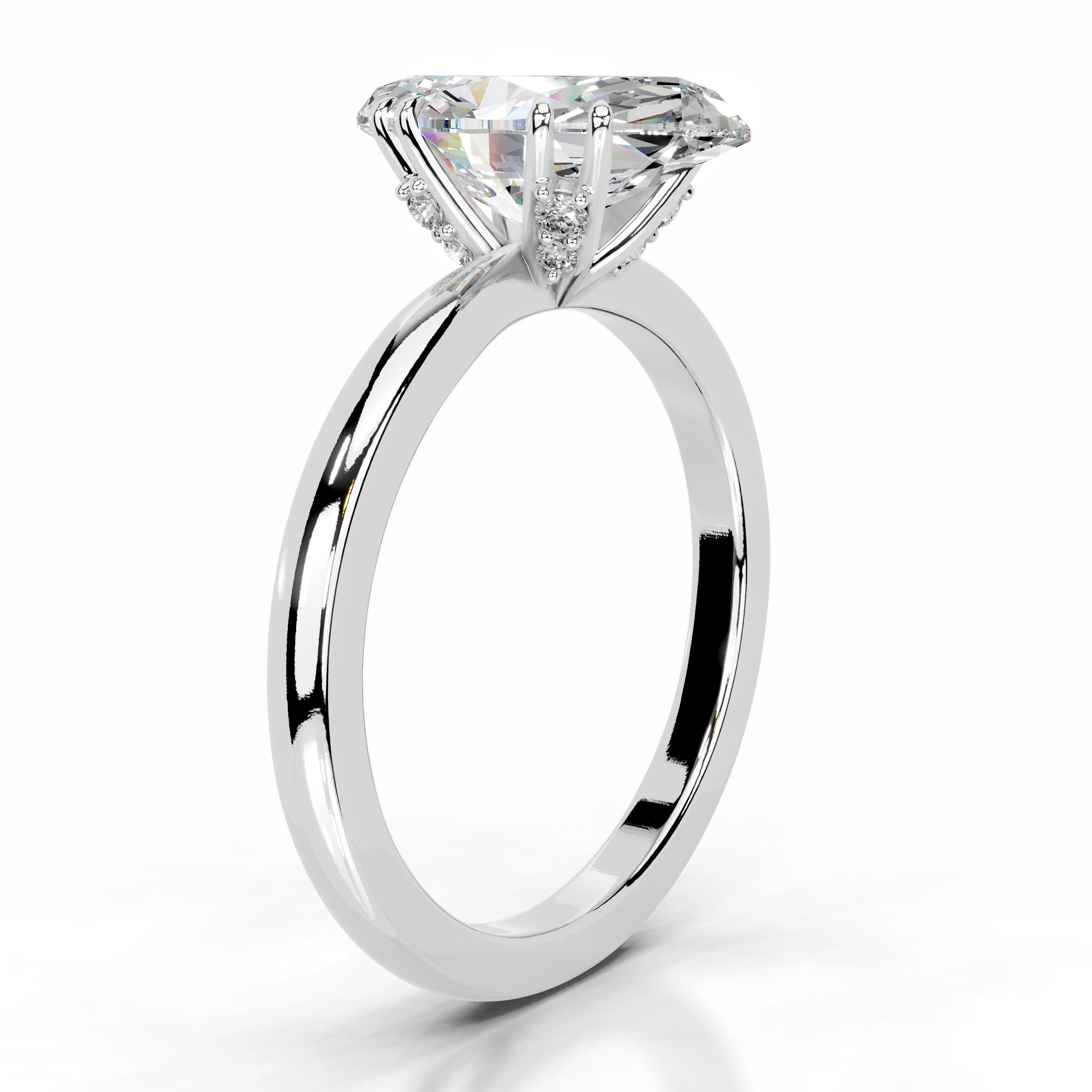 Badia Moissanite & Diamond Ring - Platinum、mySite、hinf8tx79