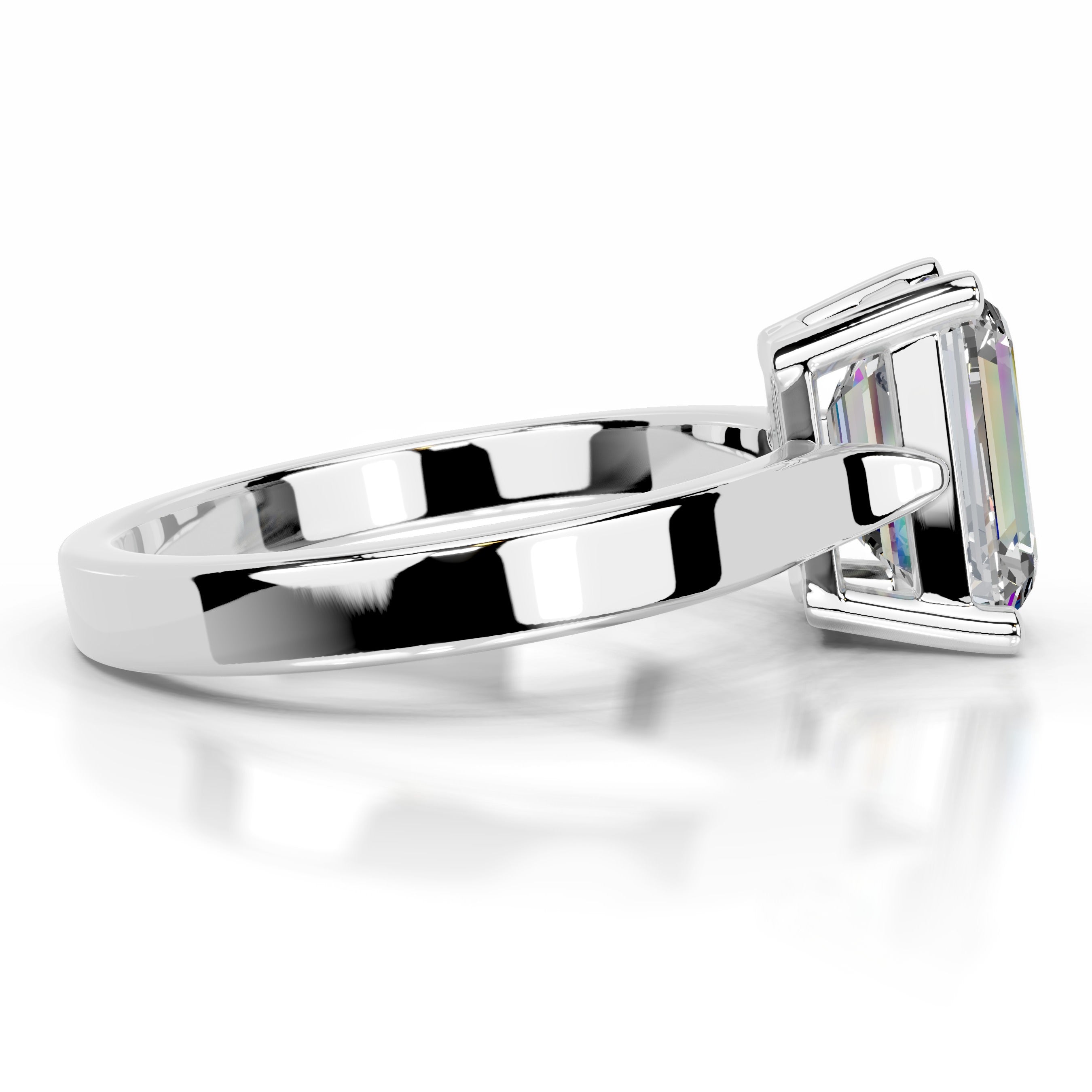 Daisy Moissanite Ring - Platinum、mySite、hinf8tx79