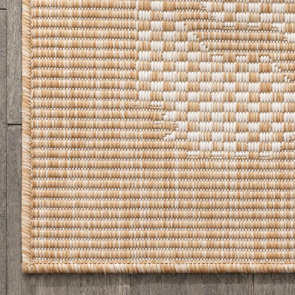 Sol Nordic Lattice Trellis Indoor Outdoor Beige Flatweave Rug、mySite、gigharbornorthrealestate