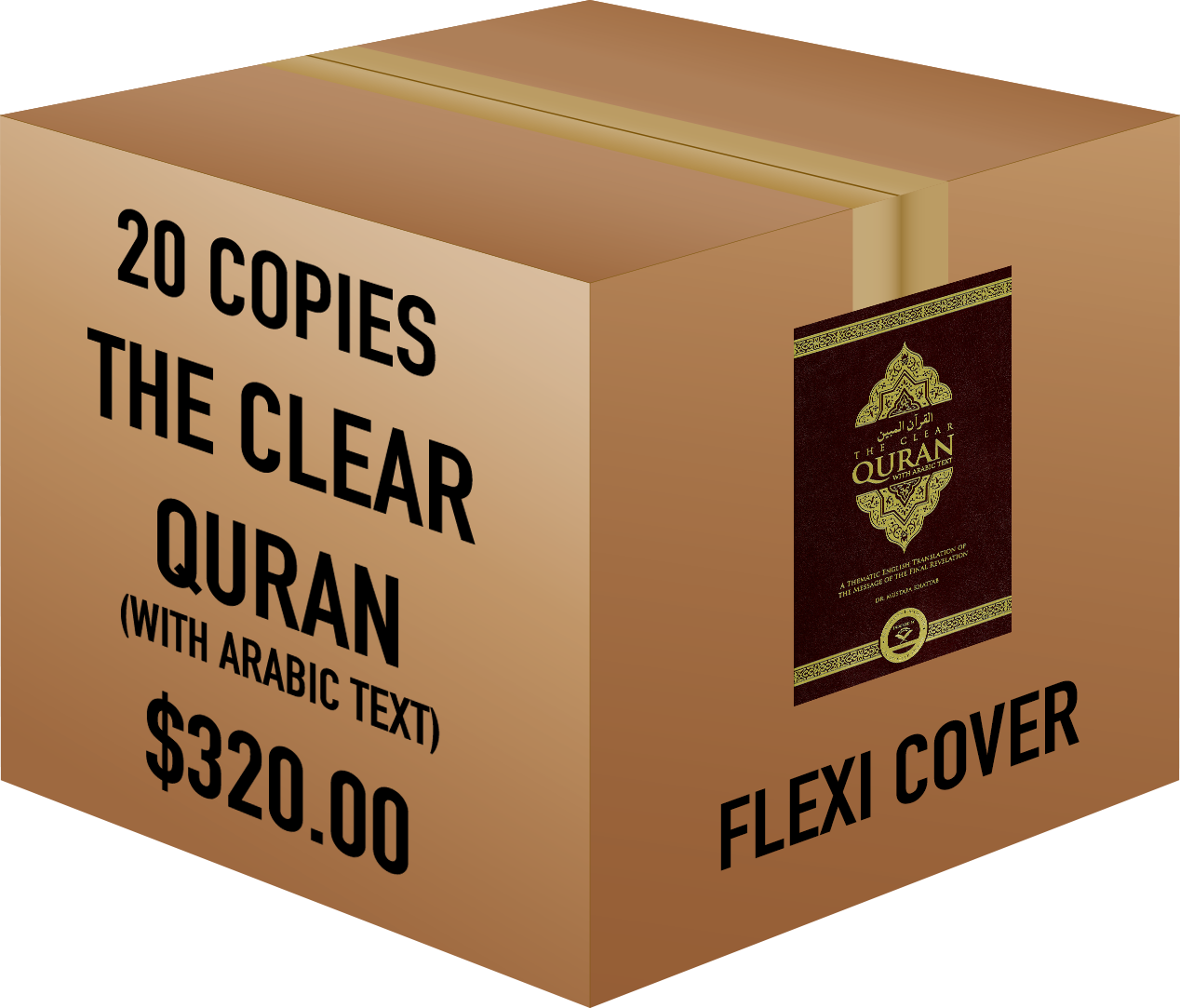 The Clear Quran® Series – With Arabic Text - Parallel Edition | Flexi Cover (light weight flexible cover), 20 Copies Bulk、mySite、topwebapps