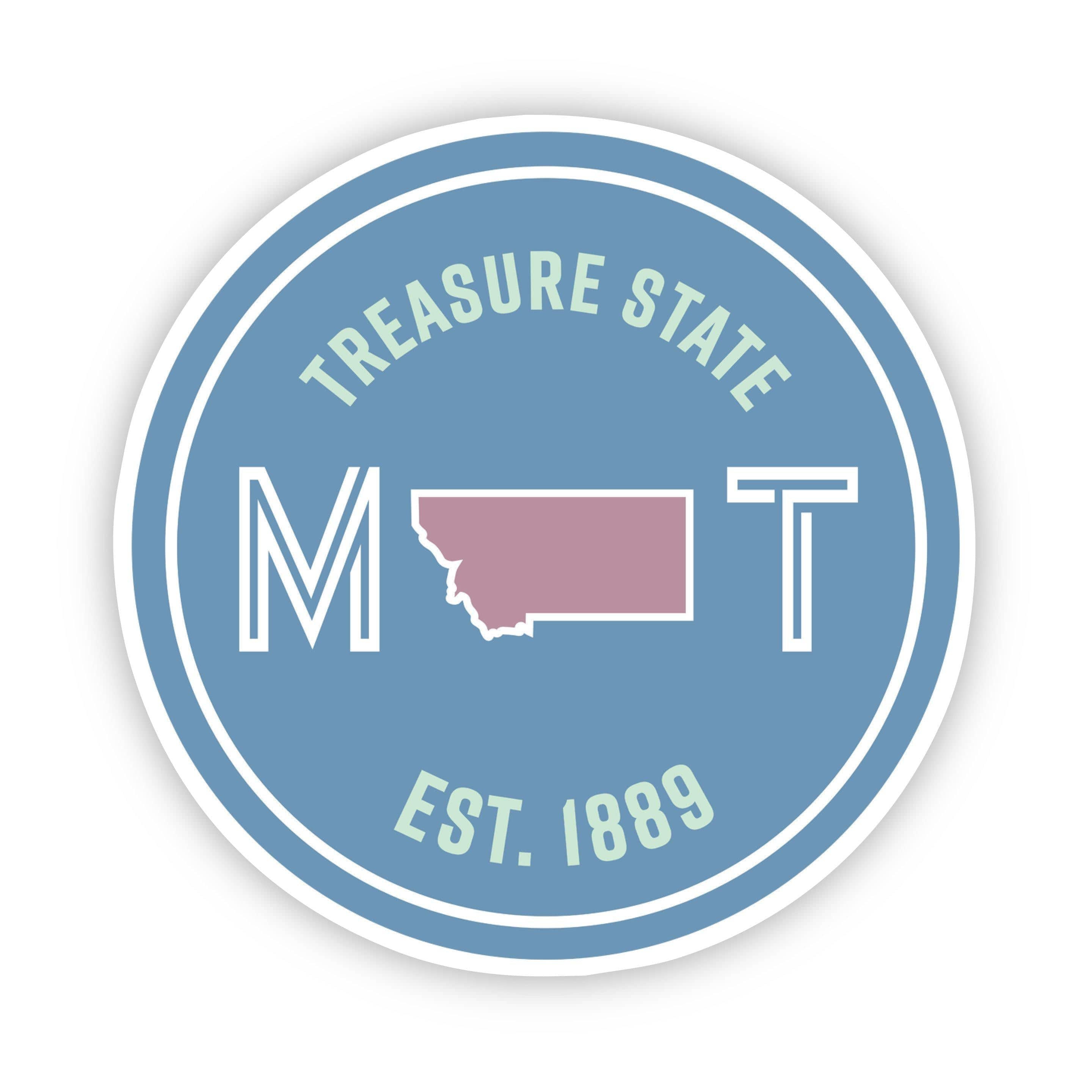  Treasure State Montana Sticker、mySite、elrpsem3k