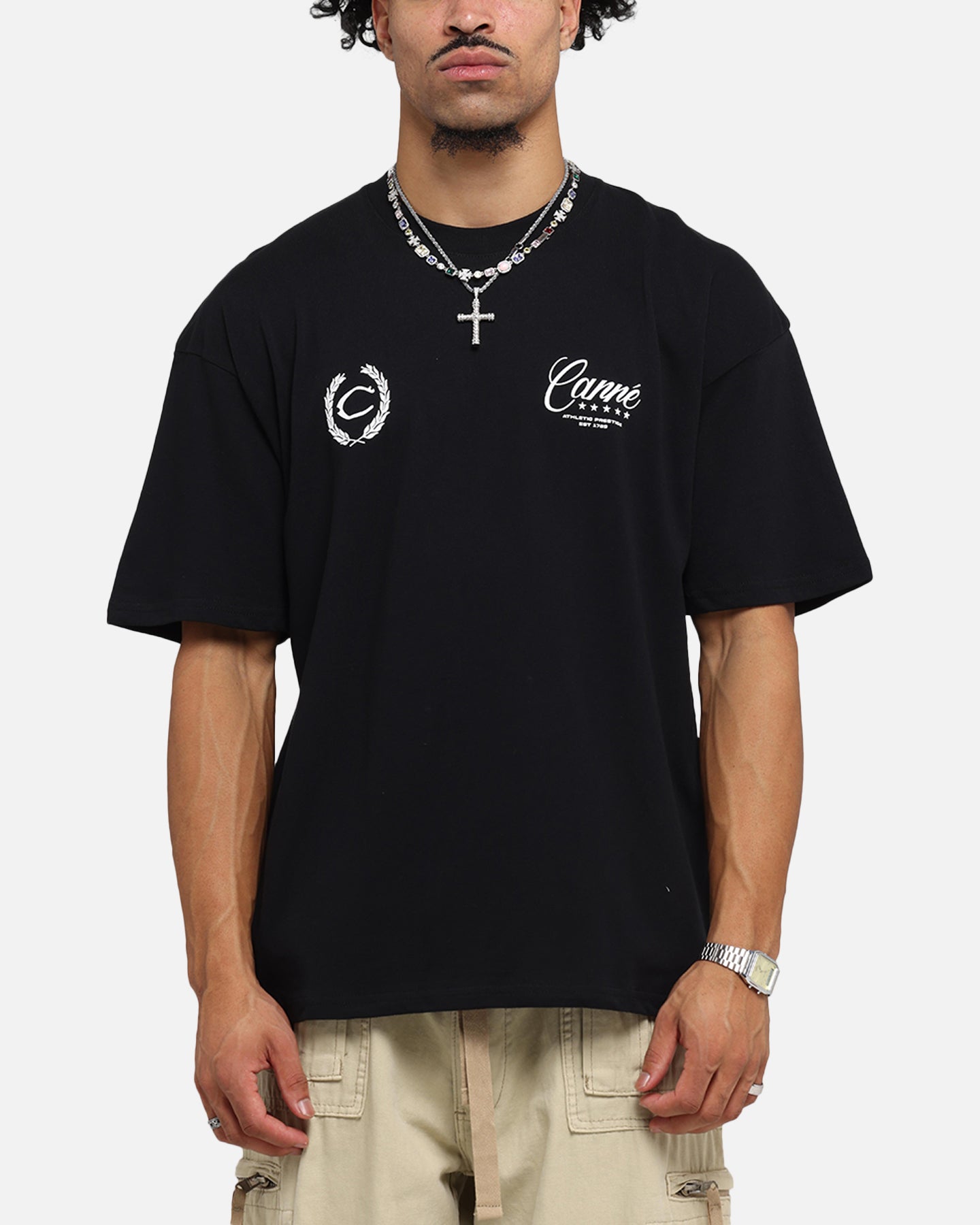 Carre Script T-Shirt Black、mySite、zt4zffjzw