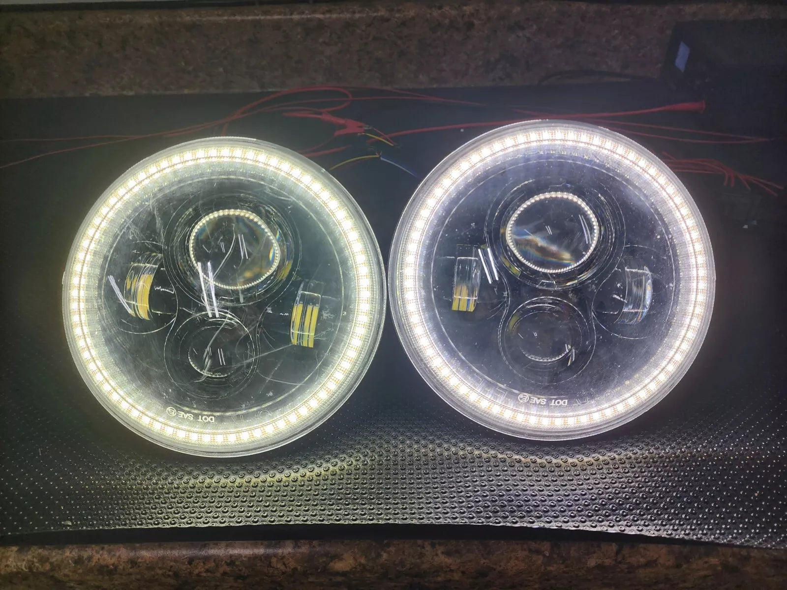USED ORACLE 2007-2018 JEEP WRANGLER JK SWITCHBACK LED HALO HEADLIGHTS- 5769-123、mySite、nflplayoffbracketp