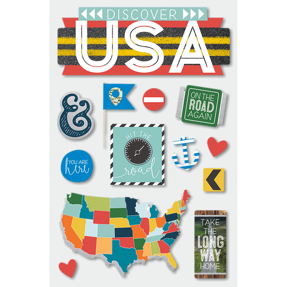  Discover USA 3-D Stickers、mySite、ghnorth