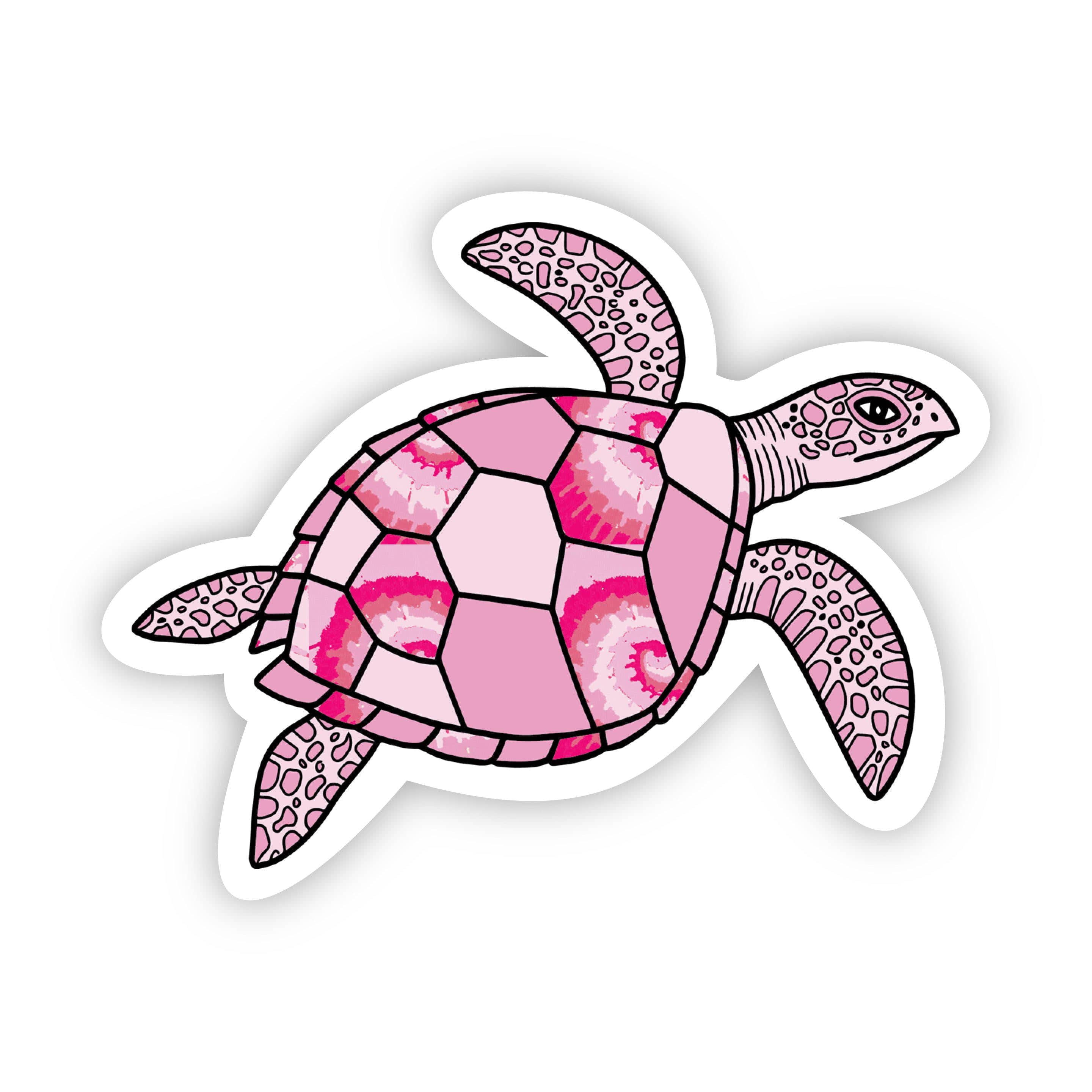  Sea Turtle Pink Aesthetic Sticker、mySite、elrpsem3k